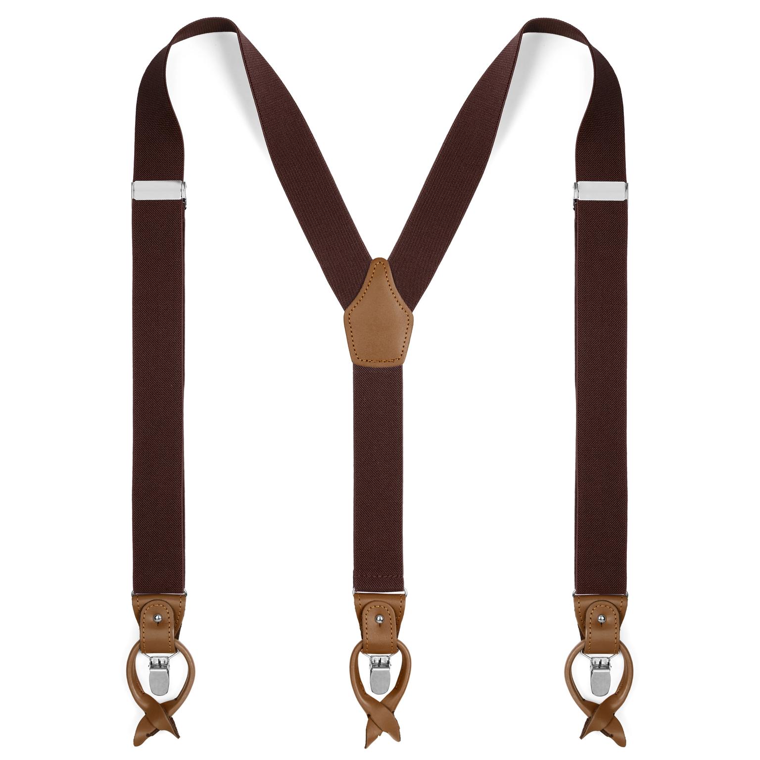 Wide Dark Brown Convertible Braces Wide Dark Brown Convertible Braces