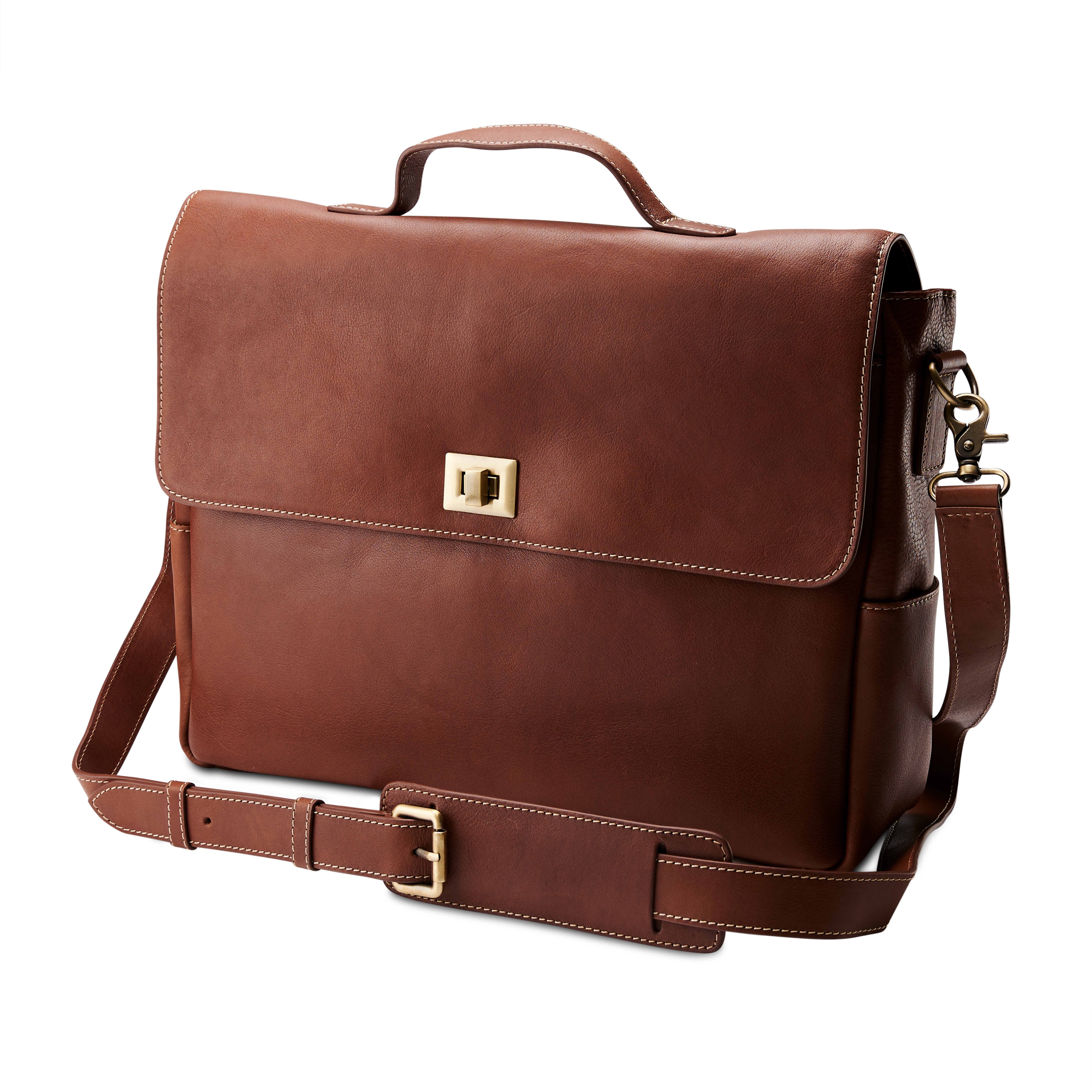 Ferdina Skuldertaske i Tan Læder - 1