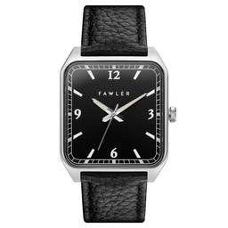 Clyde | Square Silver-Tone and Black Watch