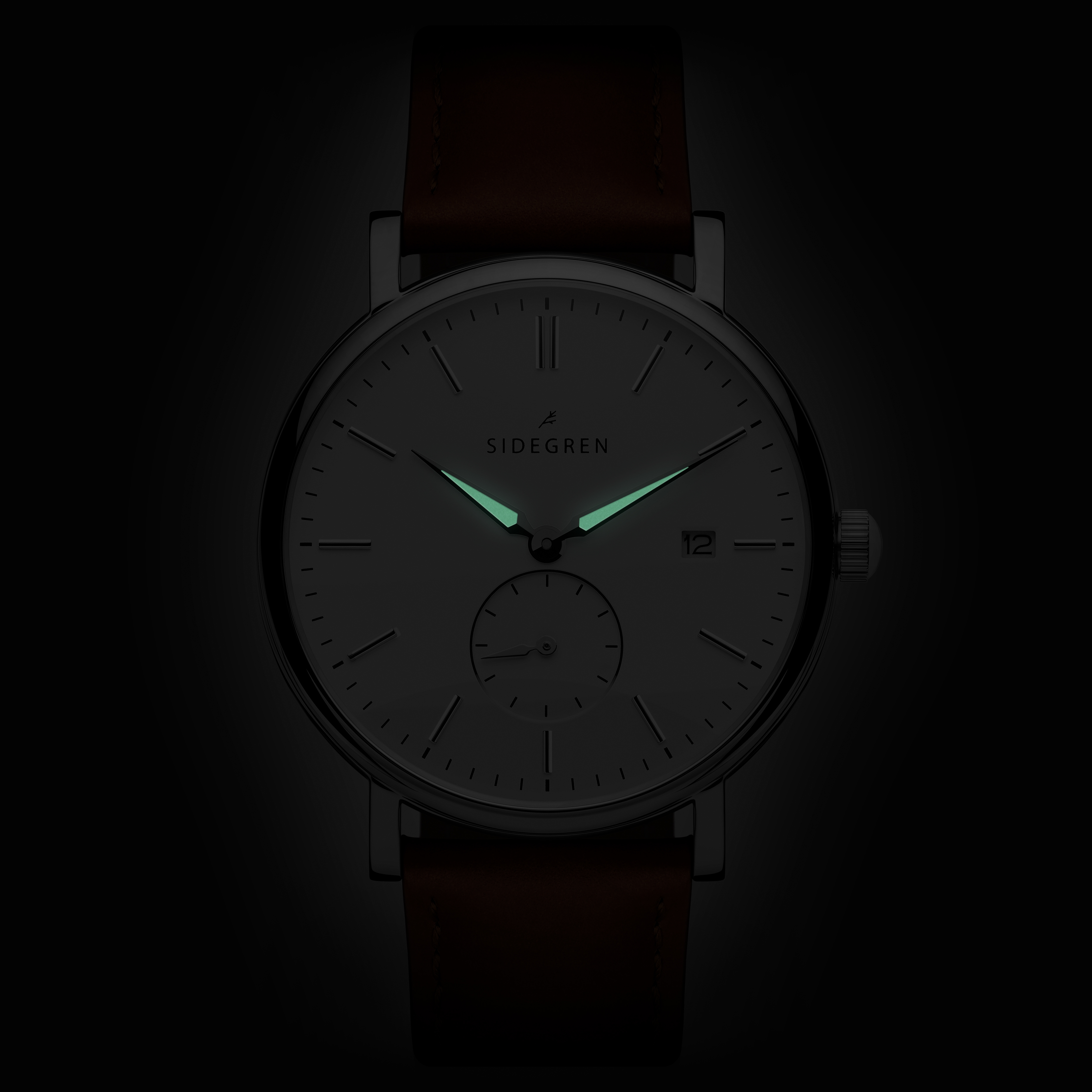 Axel | Cognacbraune silberfarbene Edelstahluhr - 5