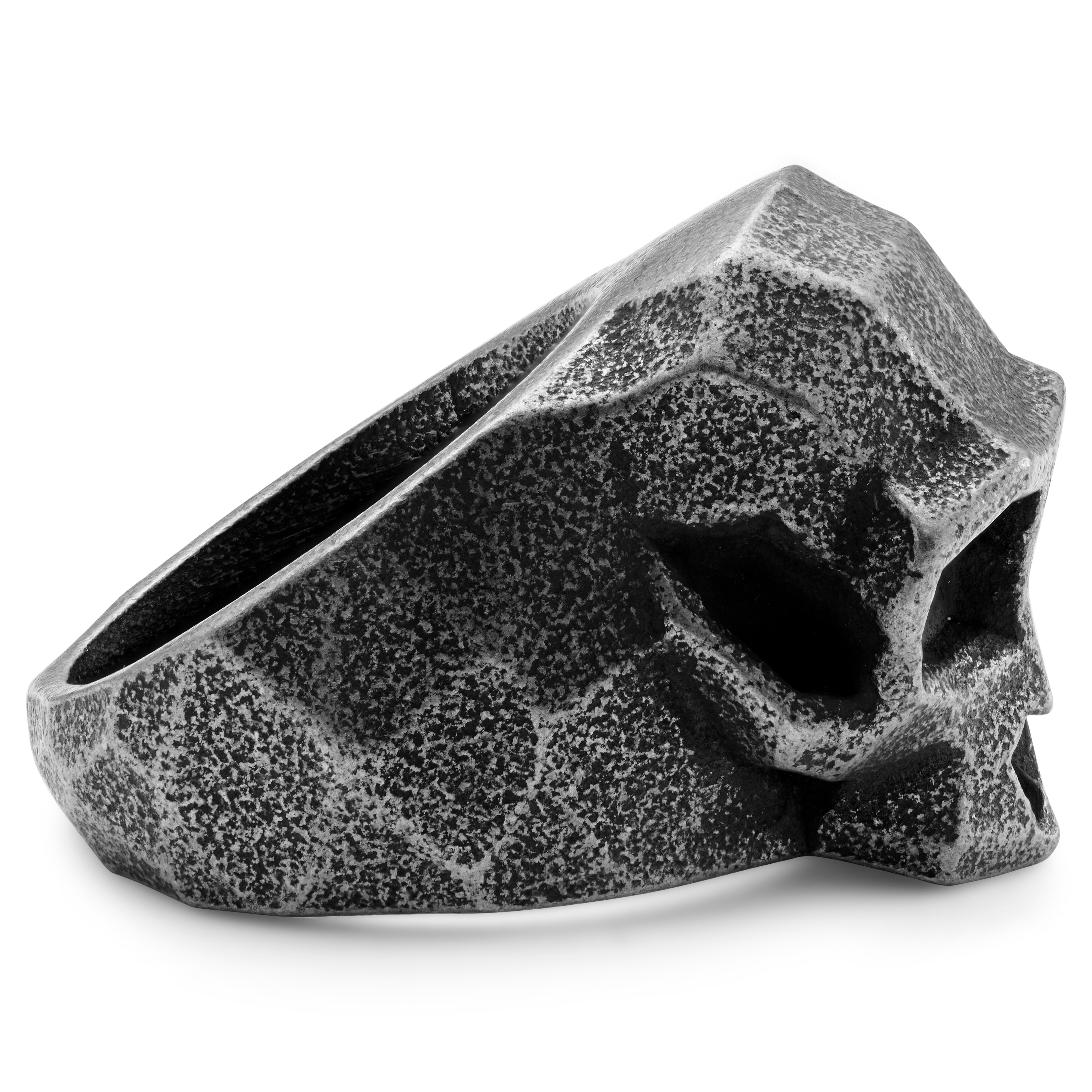 Mack Grey Monkey Skull Ring  - 5