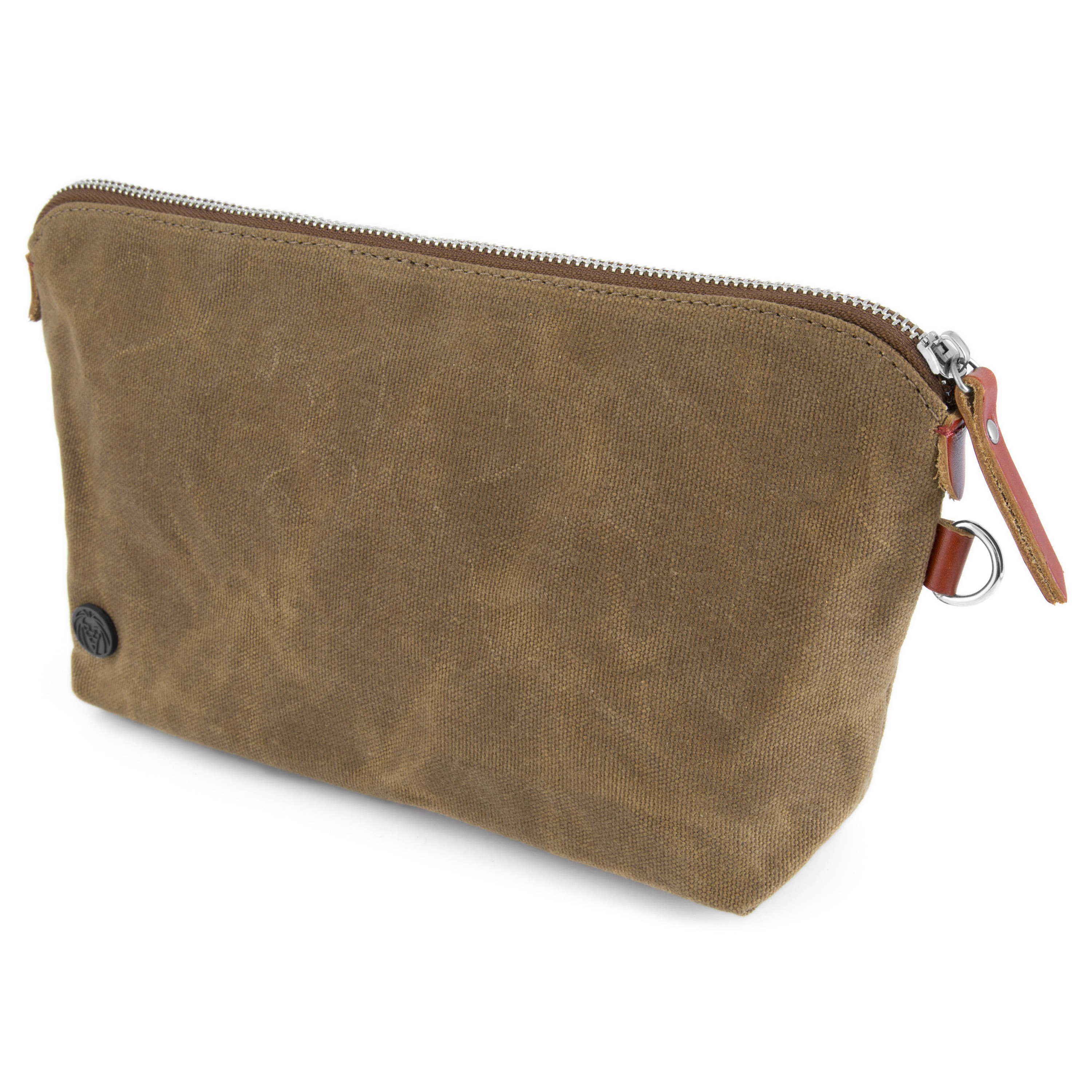 Khaki Drexel Voksbehandlet Kanvastoilettaske - 2