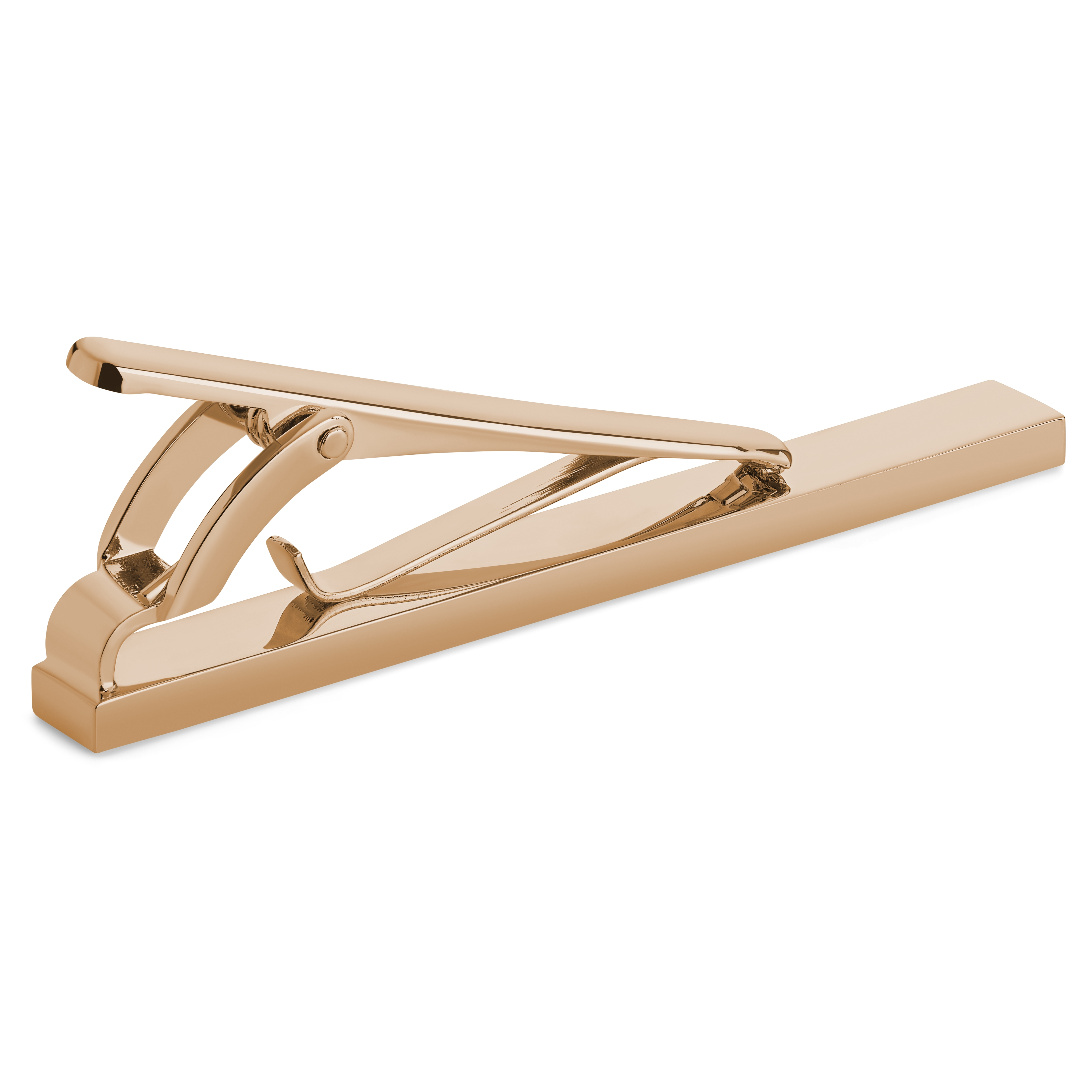 Pince à cravate ton or rose mate 5.5 cm - 2