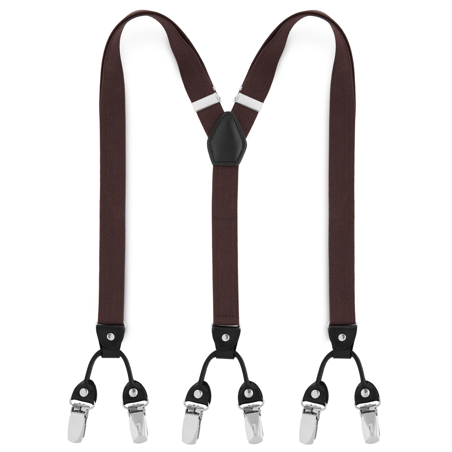 Bretelles fines à pinces - couleur brun foncé Bretelles fines à pinces - couleur brun foncé