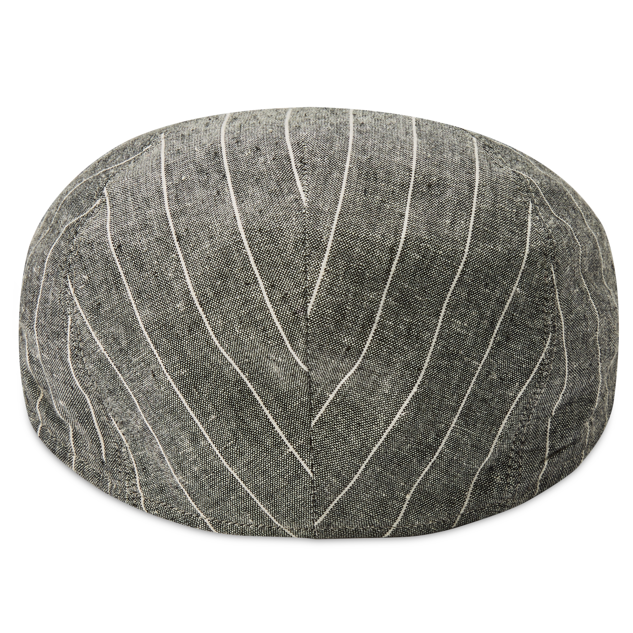 Marco Grey & White Striped Moda Flat Cap - 4