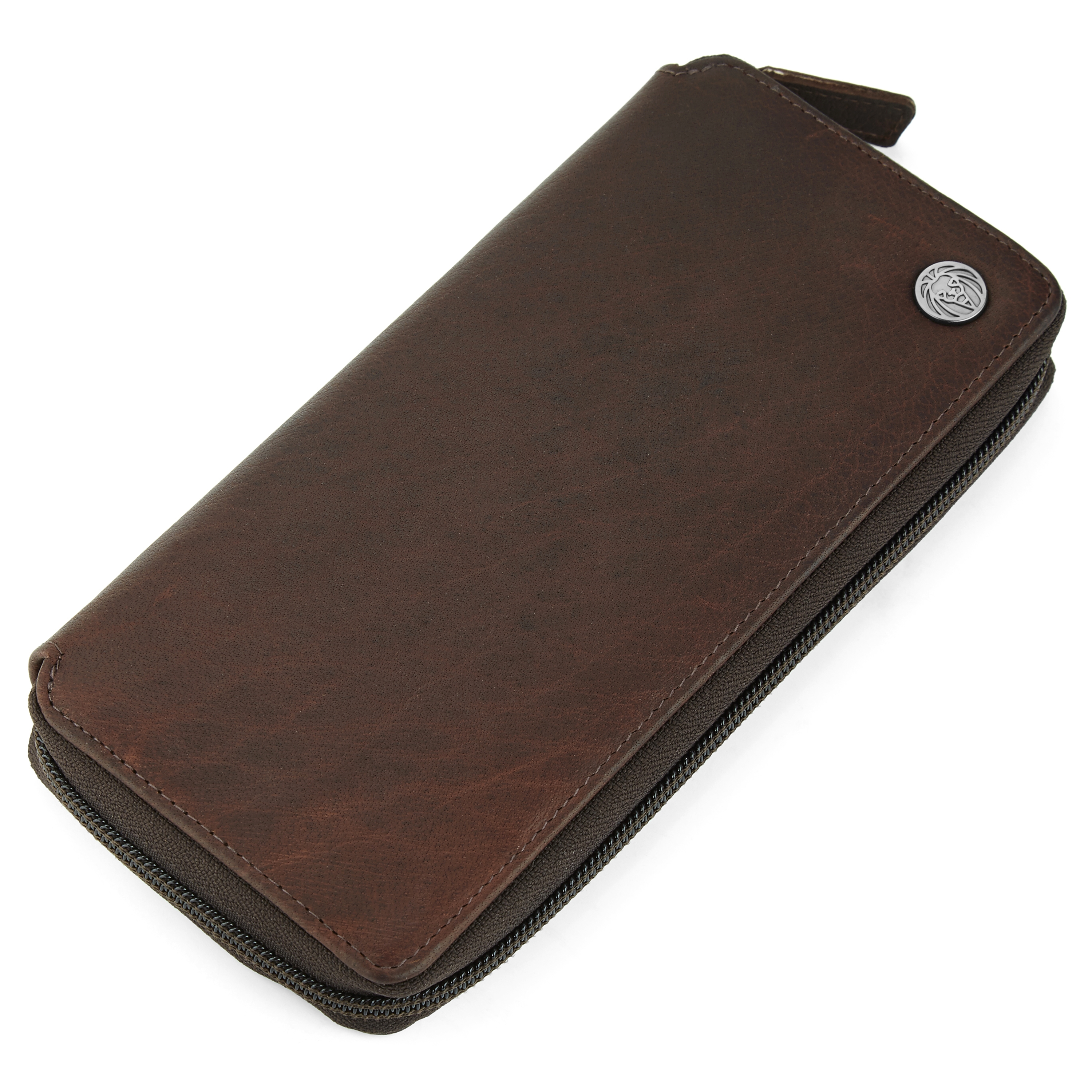 Oxford Classic Large Brown Leather Wallet - 5
