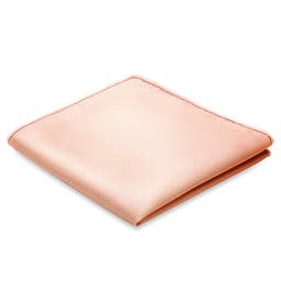 Pochette de costume rose en gros-grain