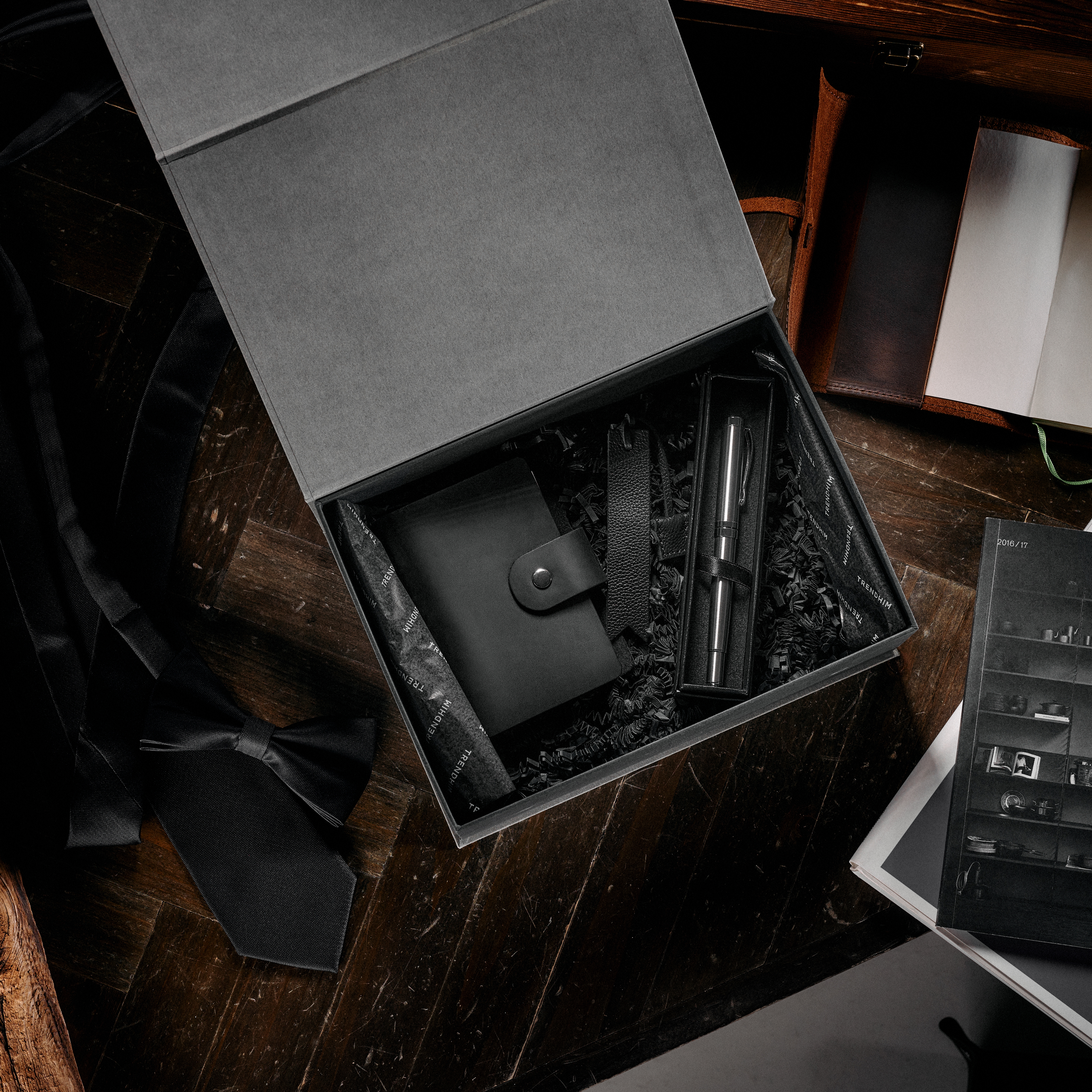 Profesjonalny zestaw prezentowy dla pisarza  | Czarna skóra - 2