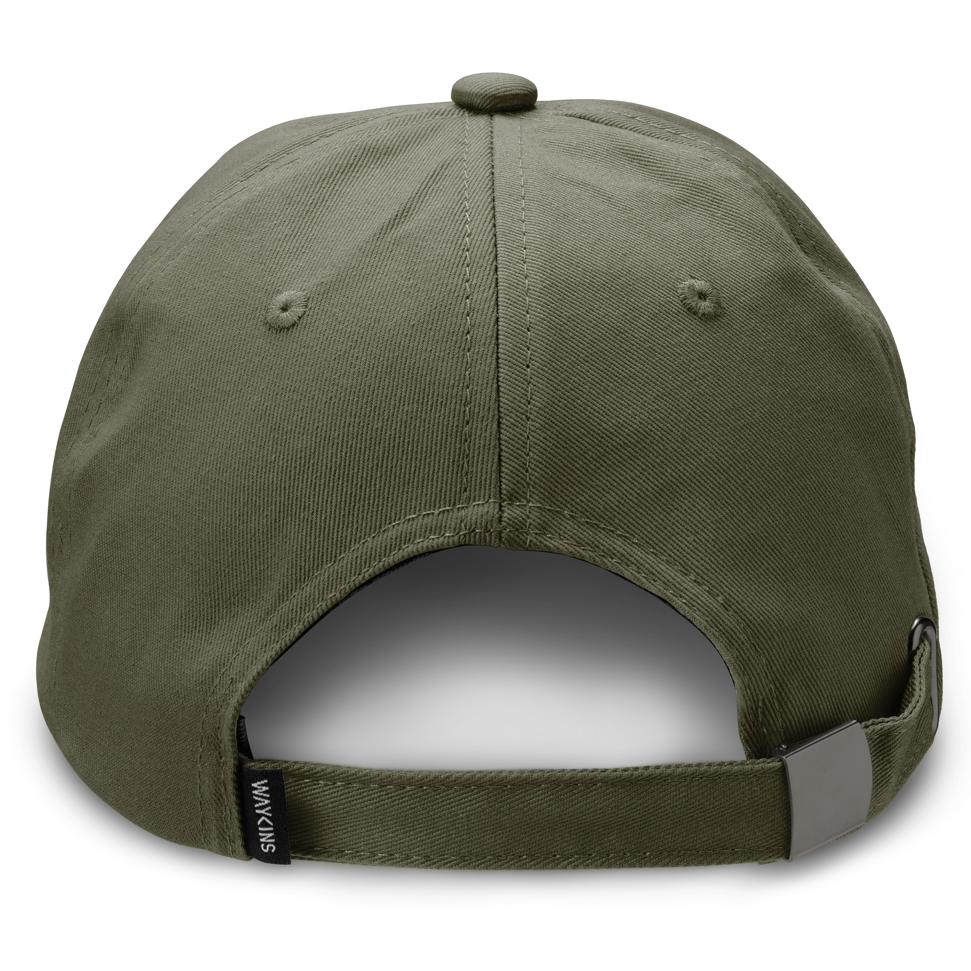 Waykins | Armeegrüne schlichte Baumwoll-Cap - 2