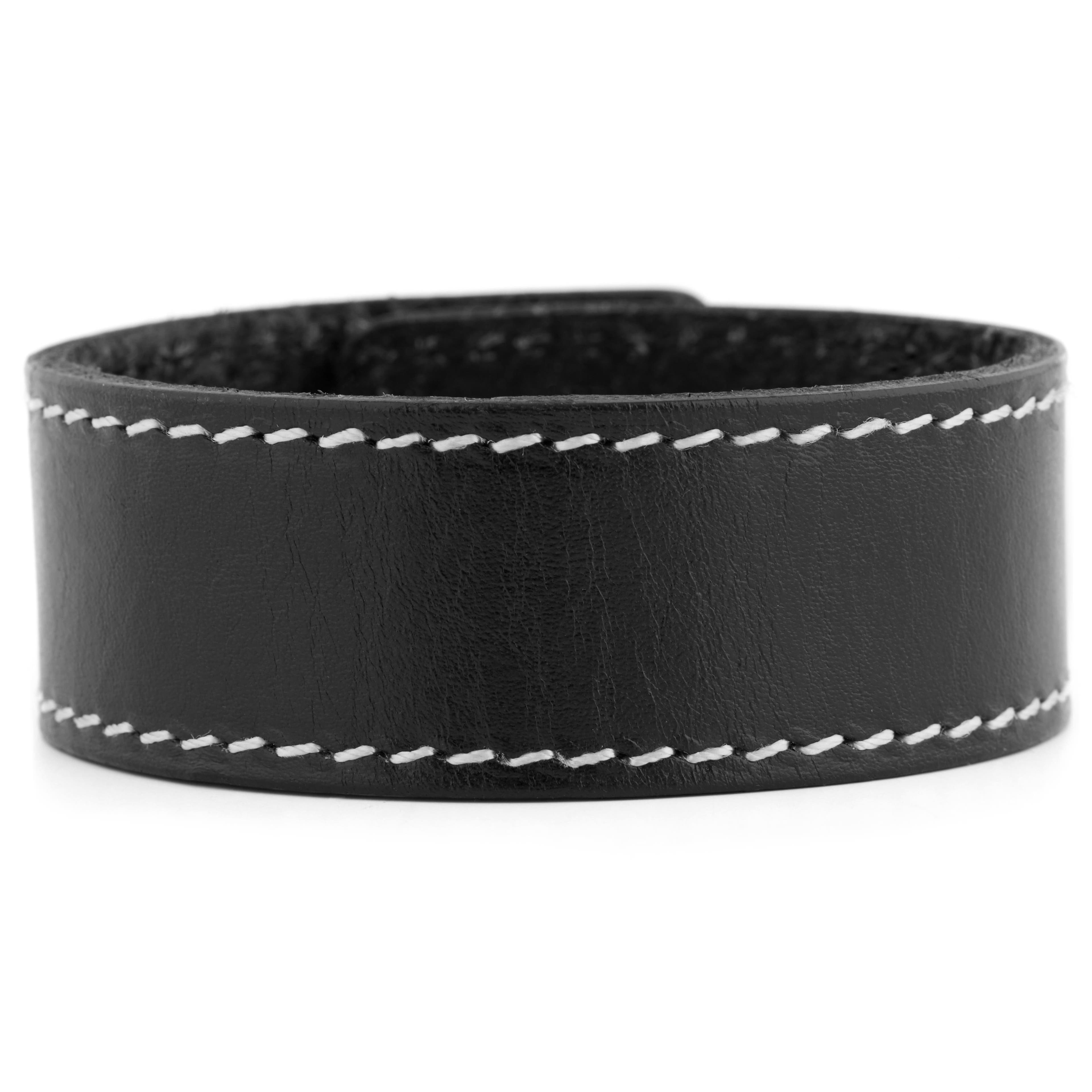 Black Buffalo Leather Bracelet