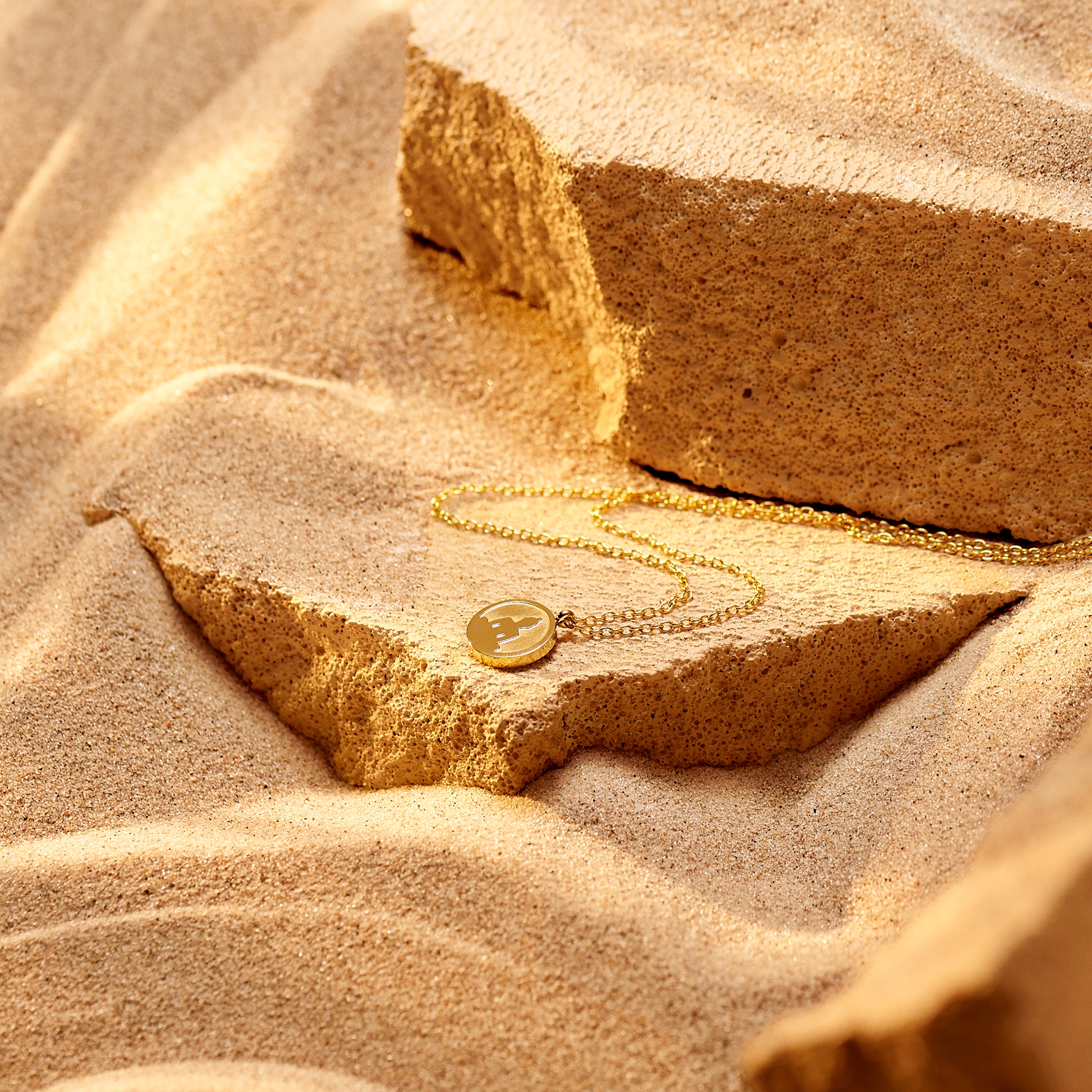 Unity | Goldfarbene Buddha-Halskette - 2