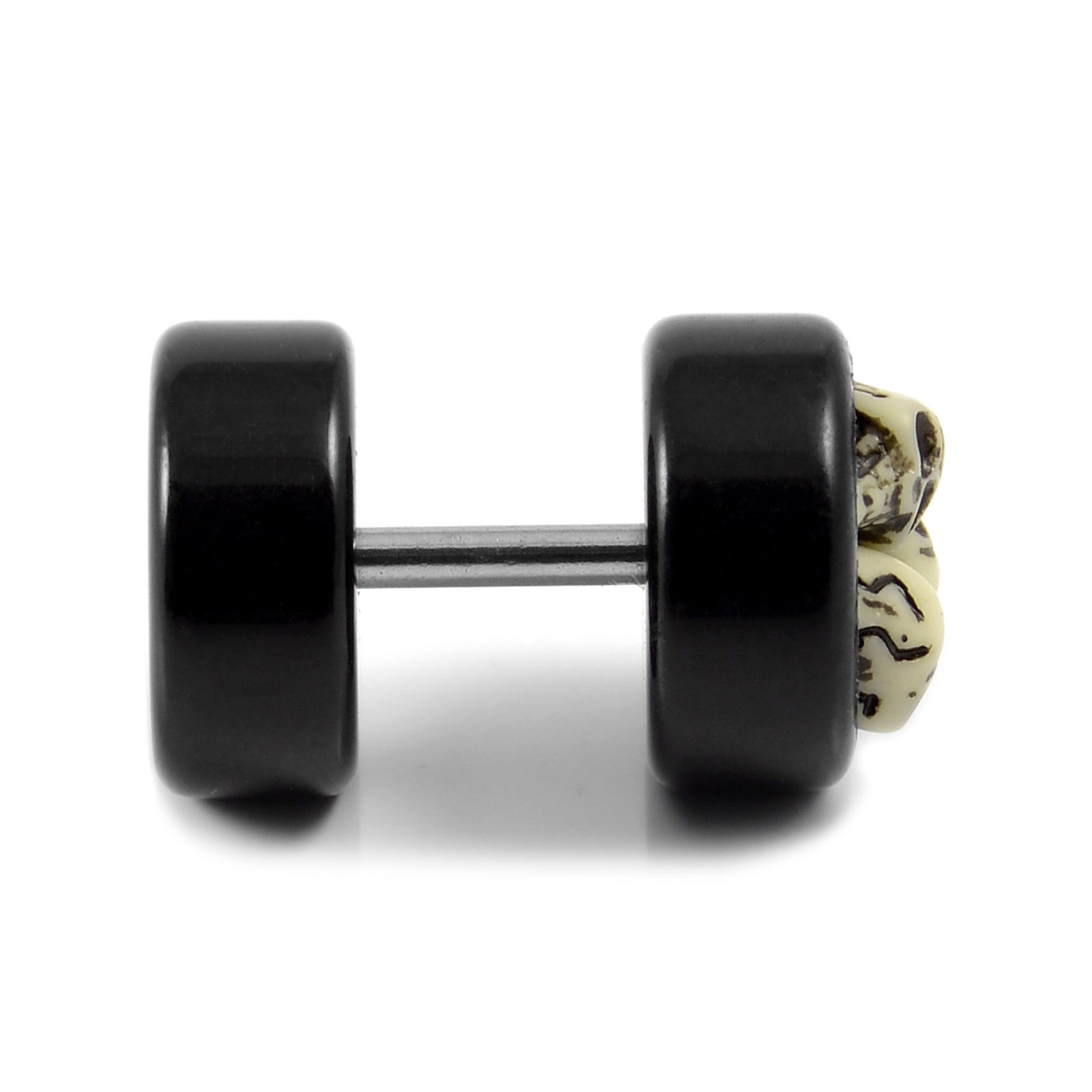 9mm Triple Skull Stud Örhänge - 3