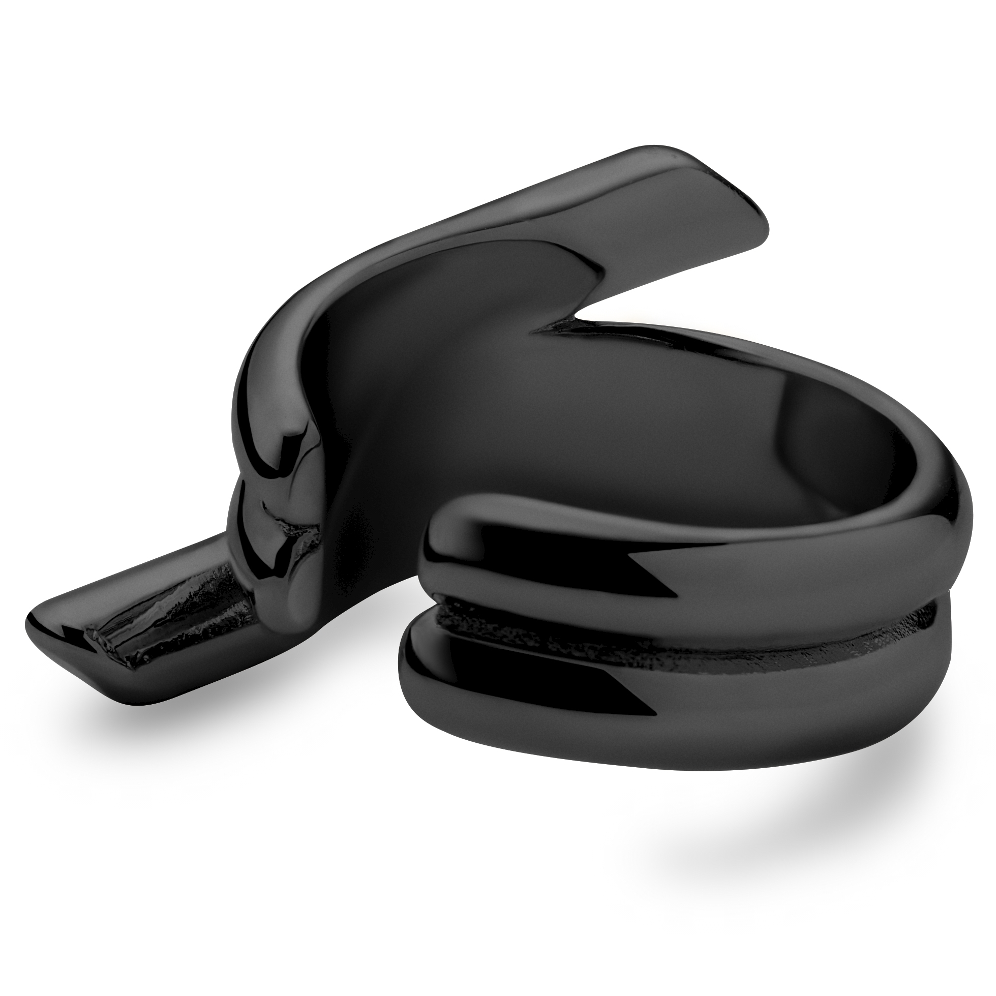 Helix | Ear cuff negro con púa de alambre de 8,6 mm  - 3