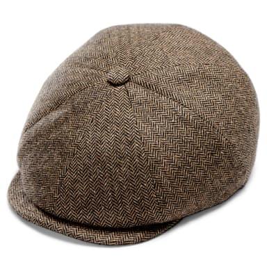 Malco Herringbone Moda Newsboy Cap Malco Herringbone Moda Newsboy Cap