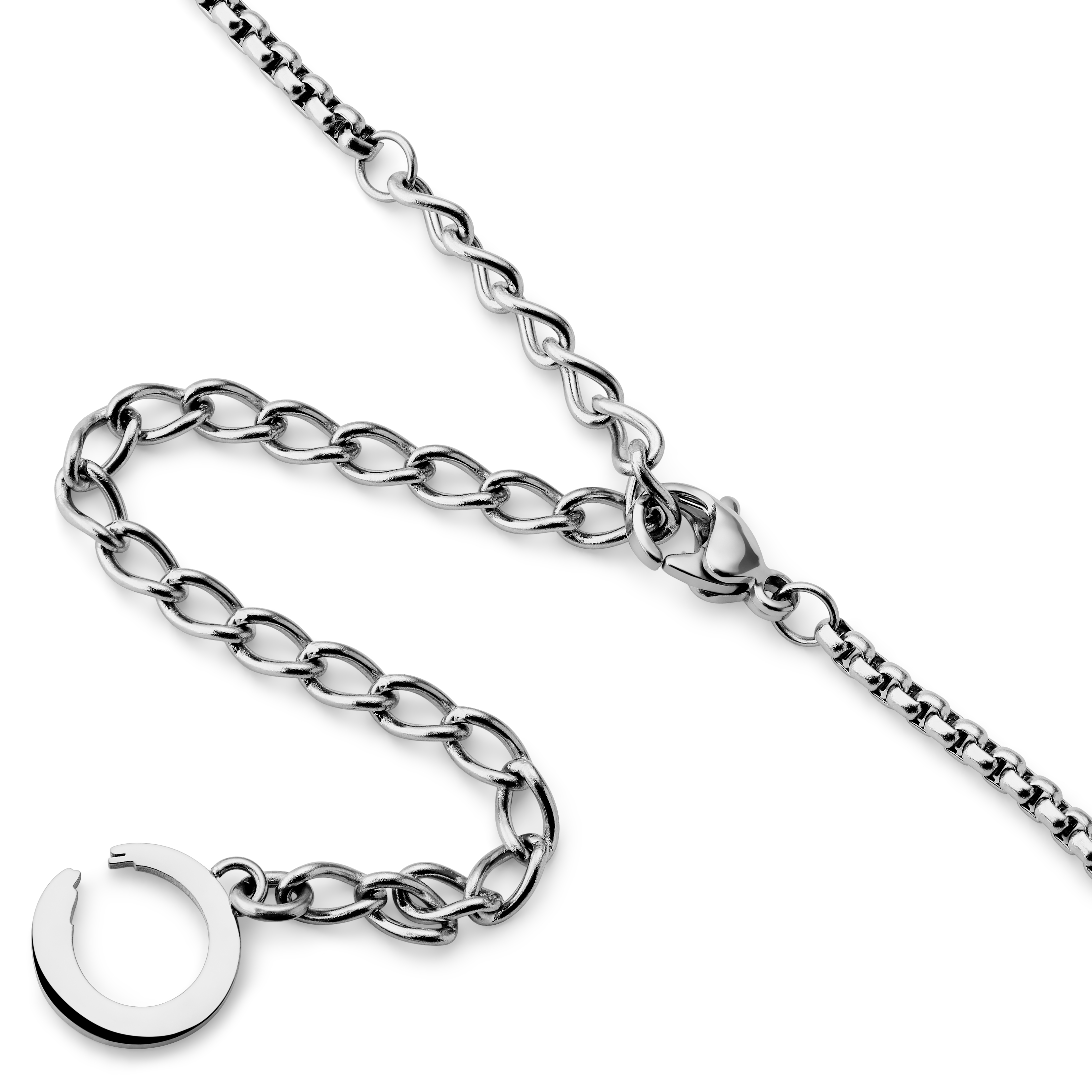 Egan | Limited Edition Frostat Silverfärgat Pillerhalsband - 9
