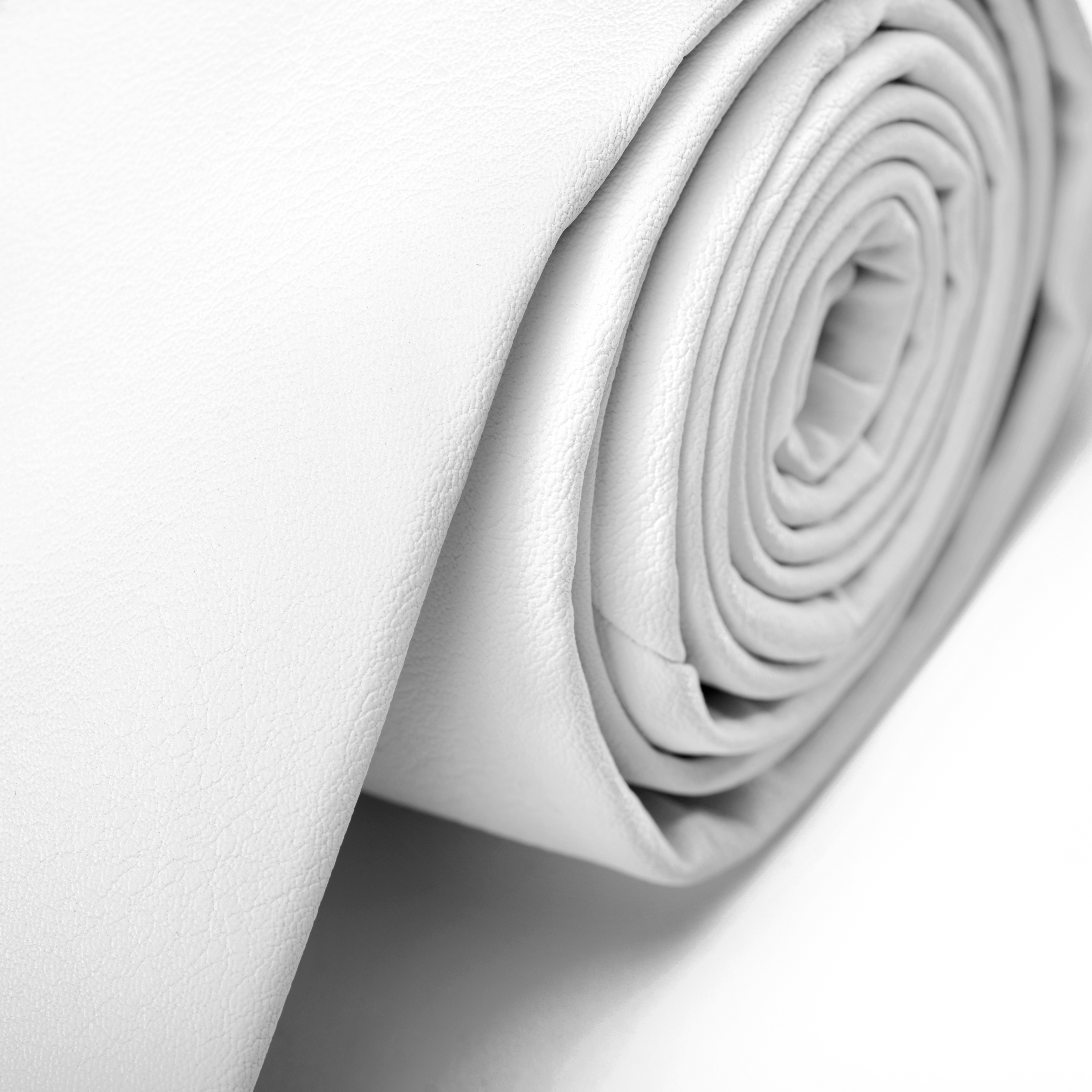 Cravate étroite en similicuir blanc - 2