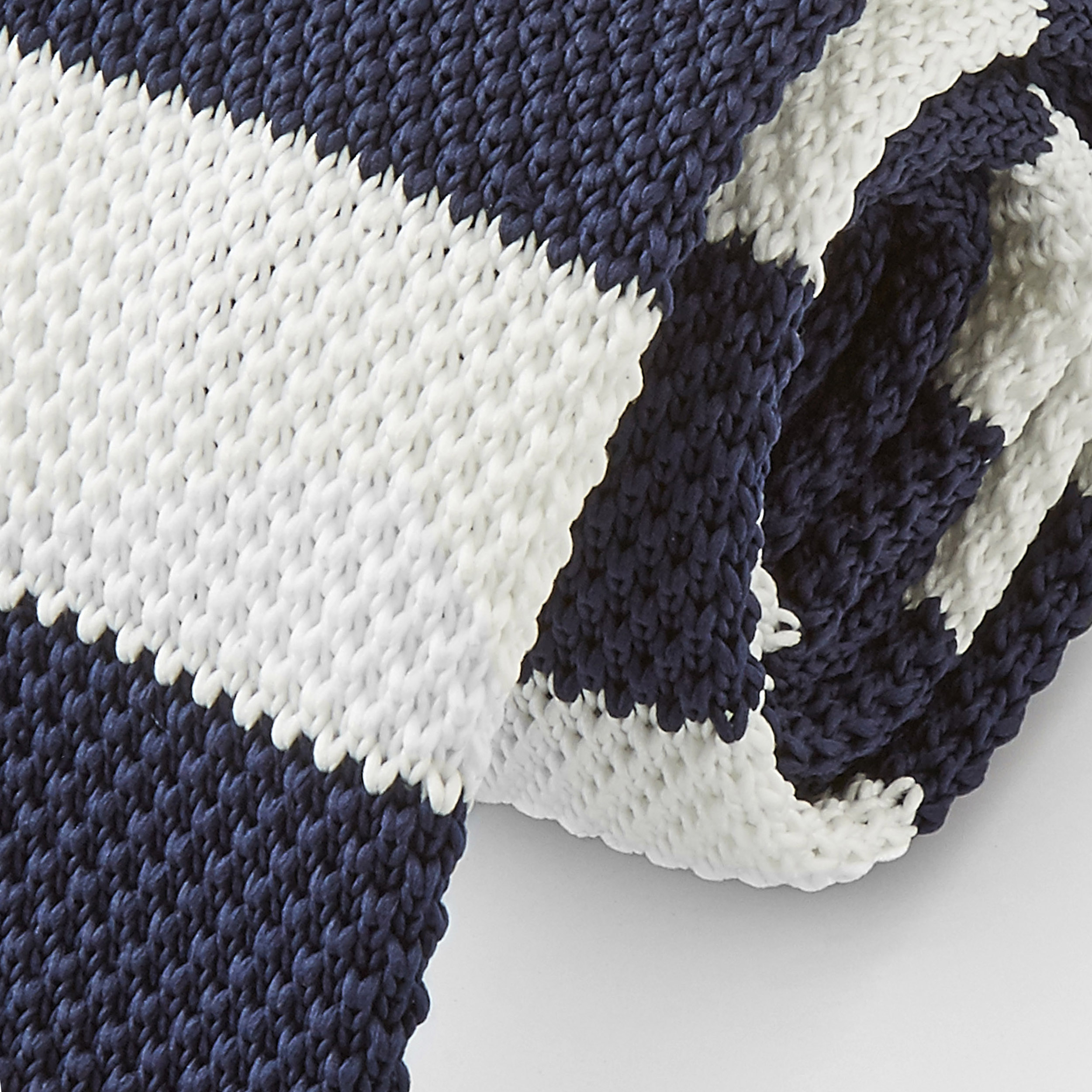 青紺 美品 BORRELLI Cotton knit tie Mens Knit Ties | Brooks Brothers