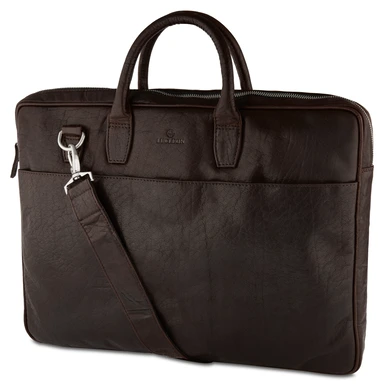 Montreal Double Zip Executive Brown Leather Bag Montreal Double Zip Executive Brown Leather Bag