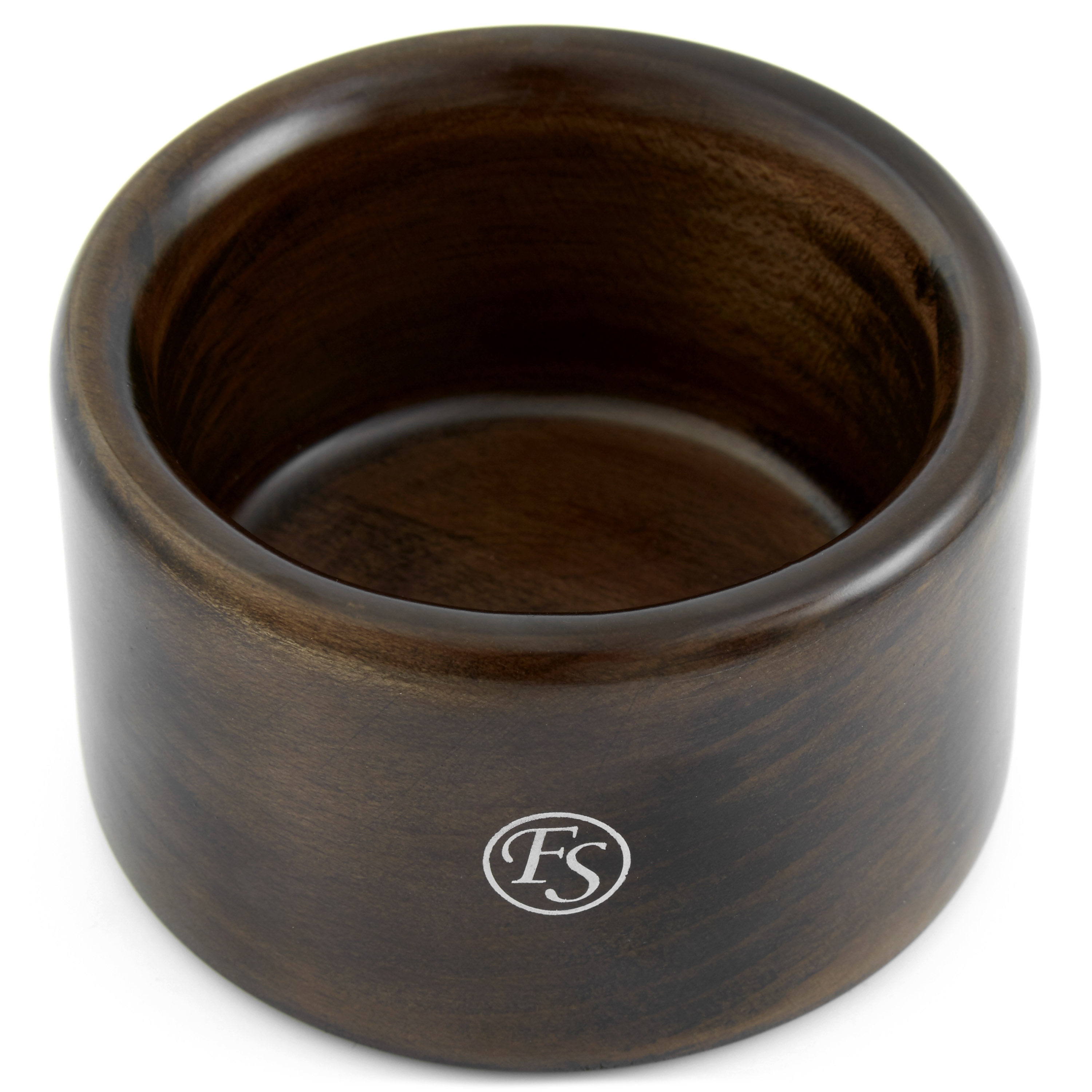 Classica ciotola da barba in legno di ebano - 2