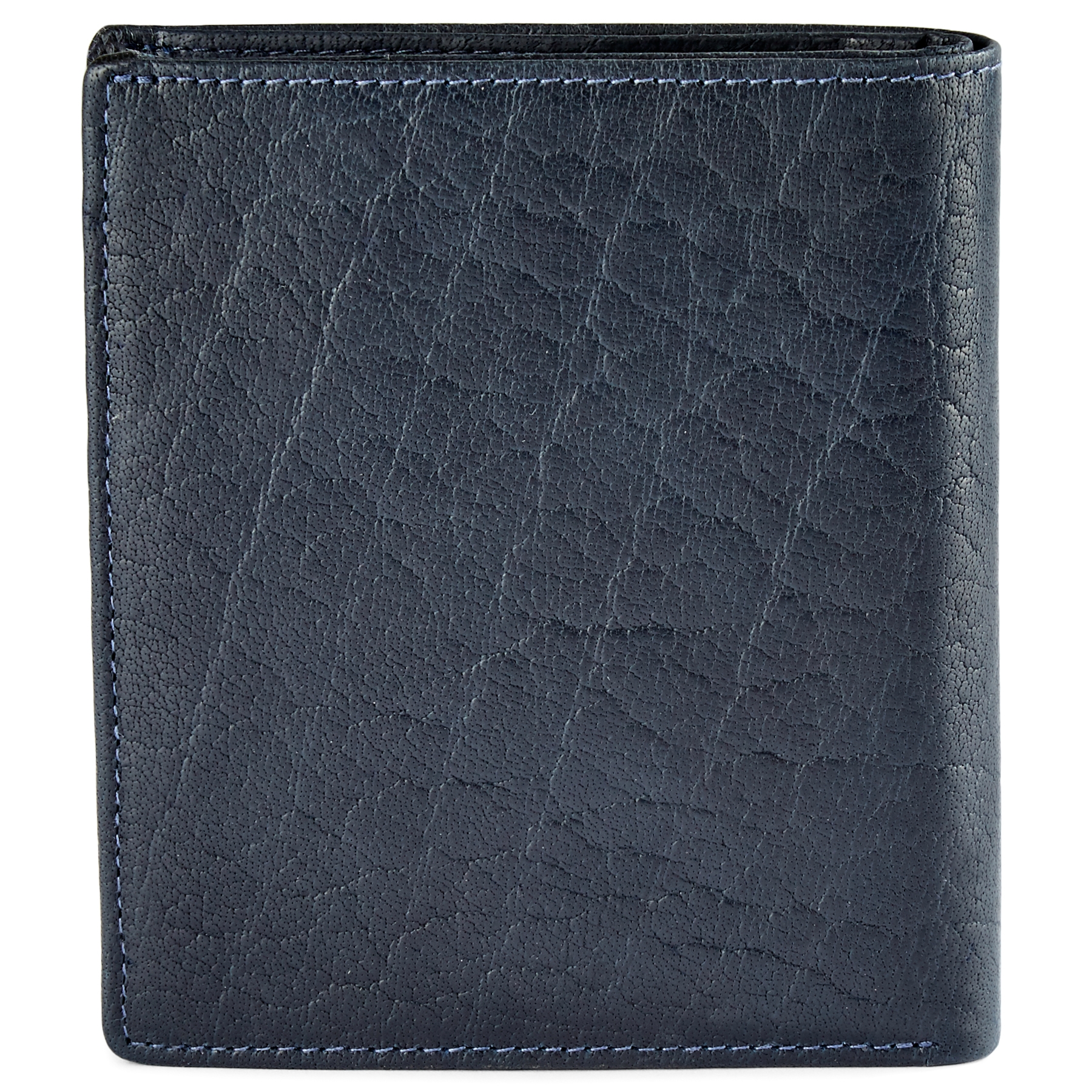 Cartera de cuero con 10 fundas azul marino RFID Montreal  - 5