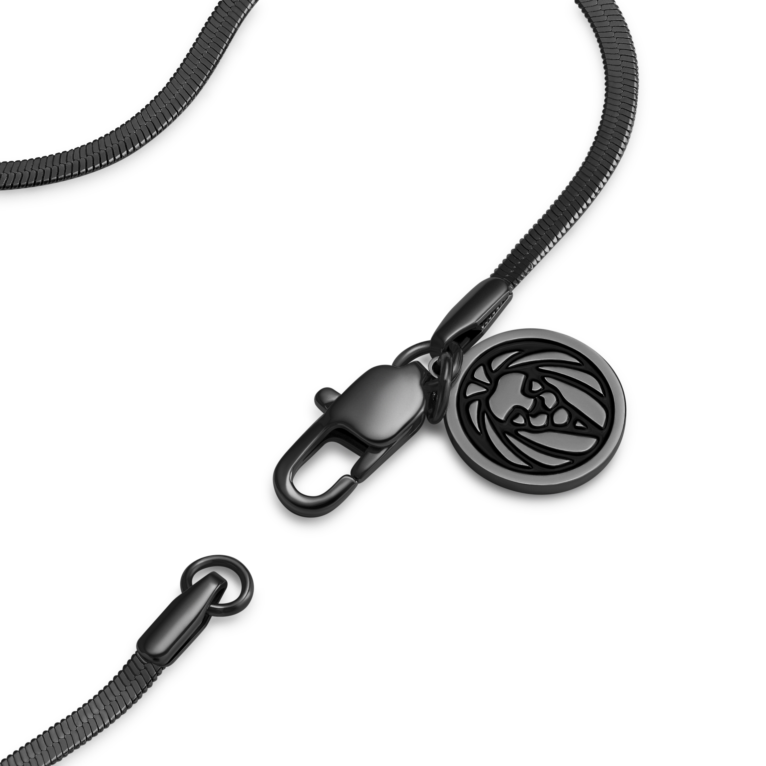 Essentials | 1/16" (2 mm) Gunmetal Black Herringbone Chain Bracelet - 5