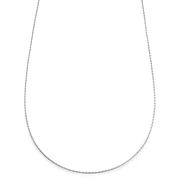 Essentials | 1 mm silberfarbene rechteckige Venezianer Halskette Essentials | 1 mm silberfarbene rechteckige Venezianer Halskette