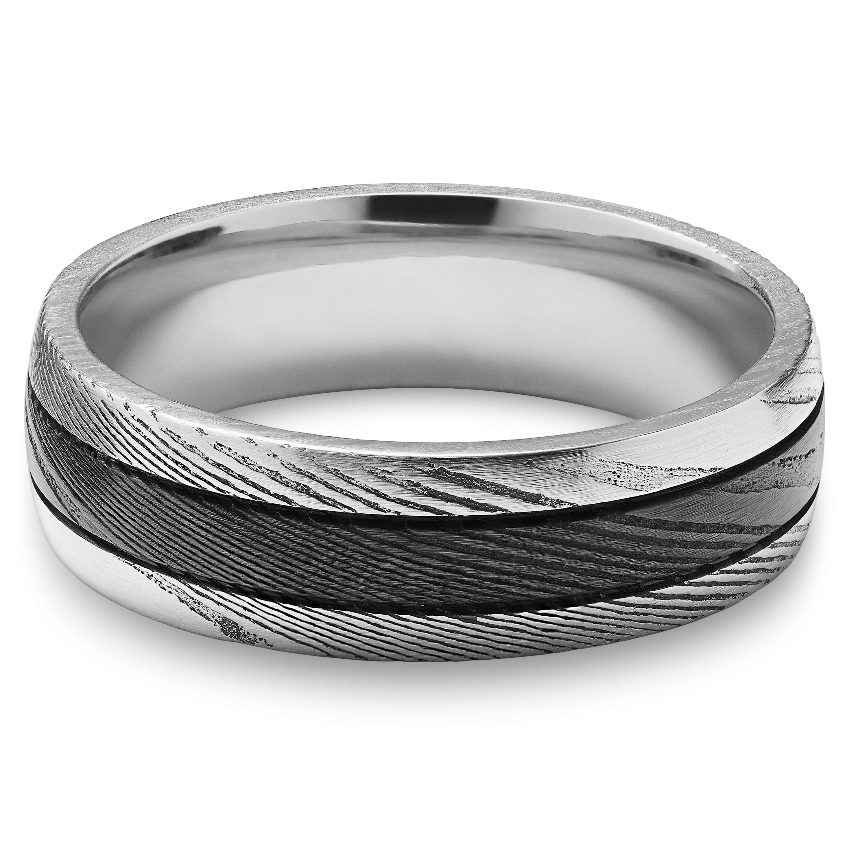 Anello In Titanio Con Inserti In Oro Giallo 18kt ETA116G ZANCAN - Foto 2