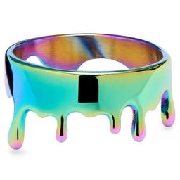 Fahrenheit | 12 mm prsteň z tavenej ocele v dúhovej farbe