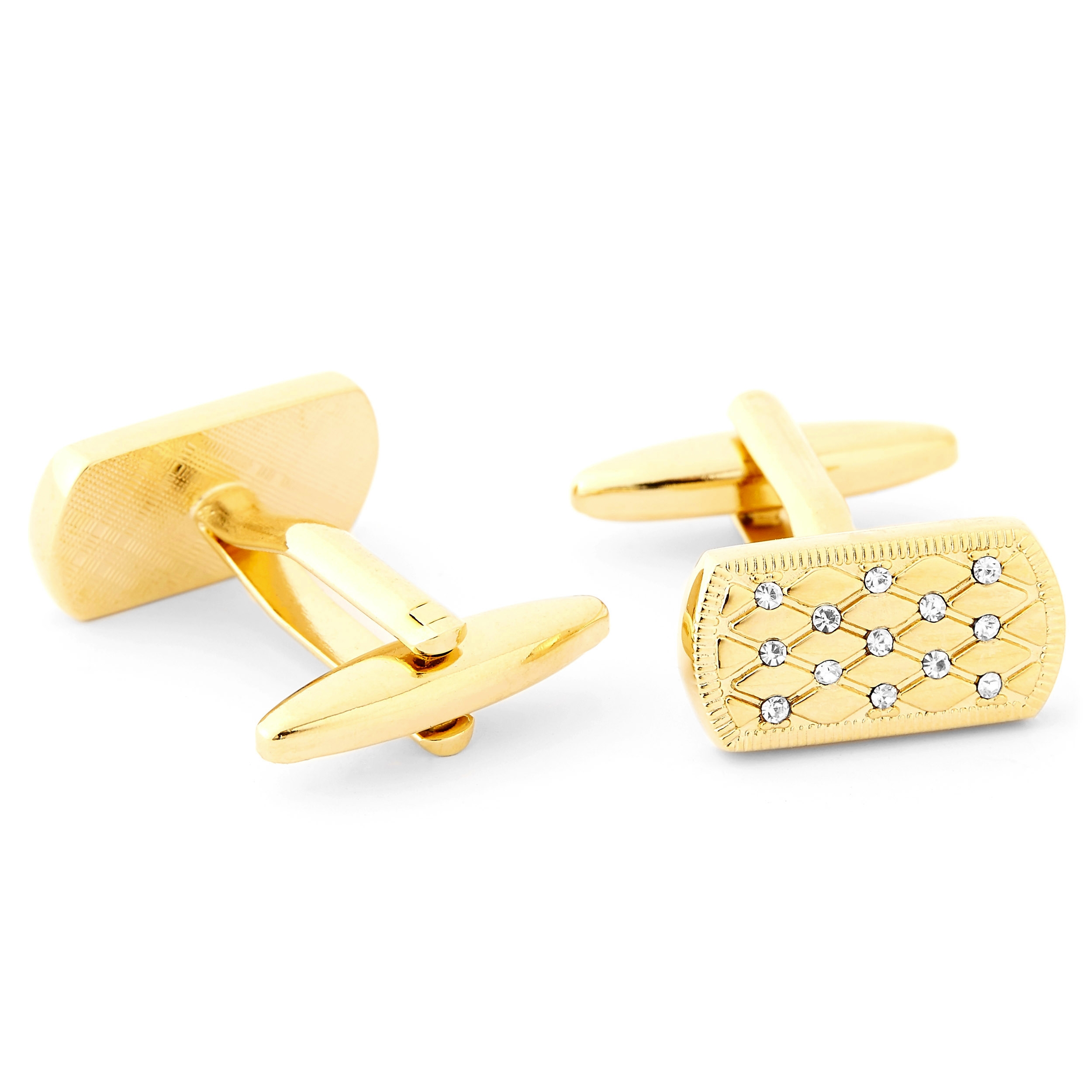 Zirkoniumoxid Guldfärgad Manschettknapp - 2