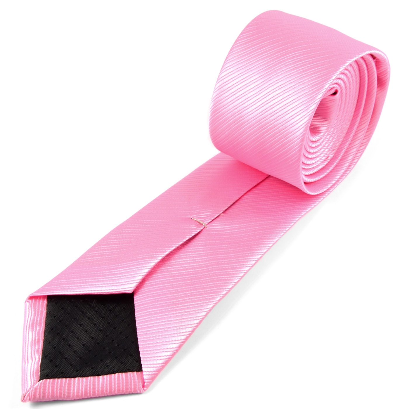 Różowy krawat z mikrofibry - 3