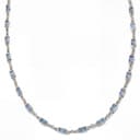 Prism | Dark Blue Silver-Tone Crystal Glass Gemstone Necklace Prism | Dark Blue Silver-Tone Crystal Glass Gemstone Necklace