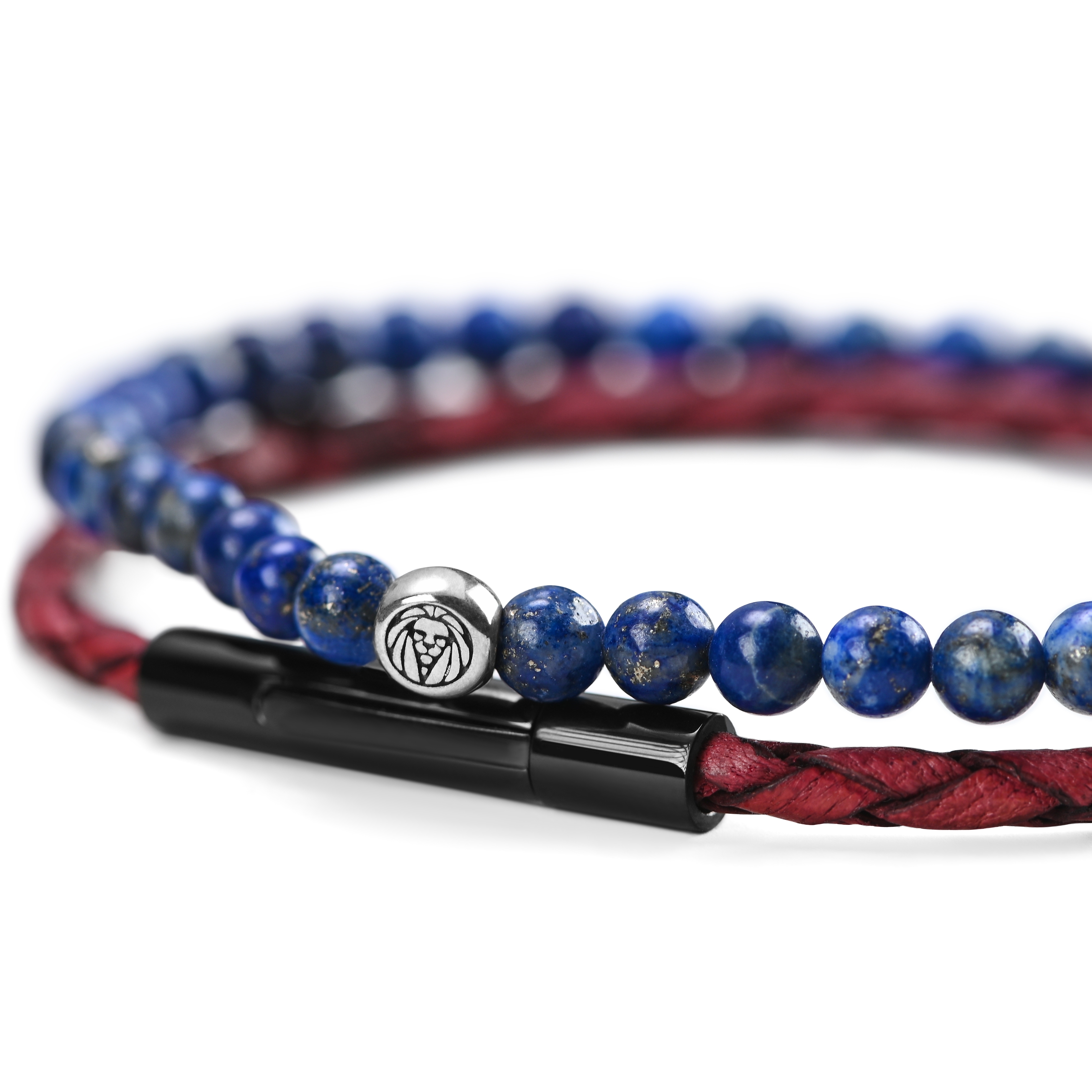 925 William Armband In Marineblau & Bordeaux  - 3