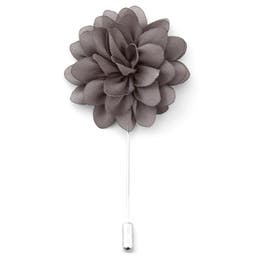 Boutonnière à fleur pivoine couleur charbon