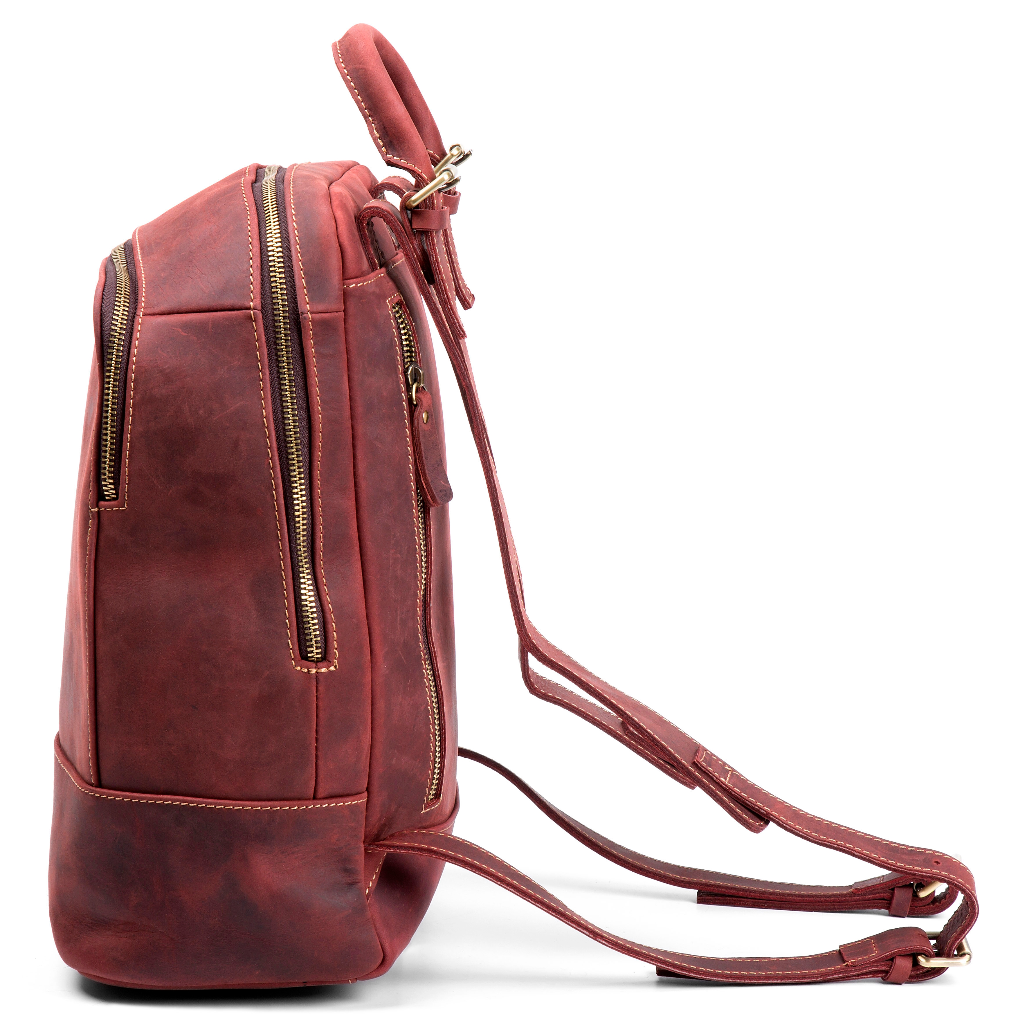 Tankleurige Delton Lederen Rugzak - 4