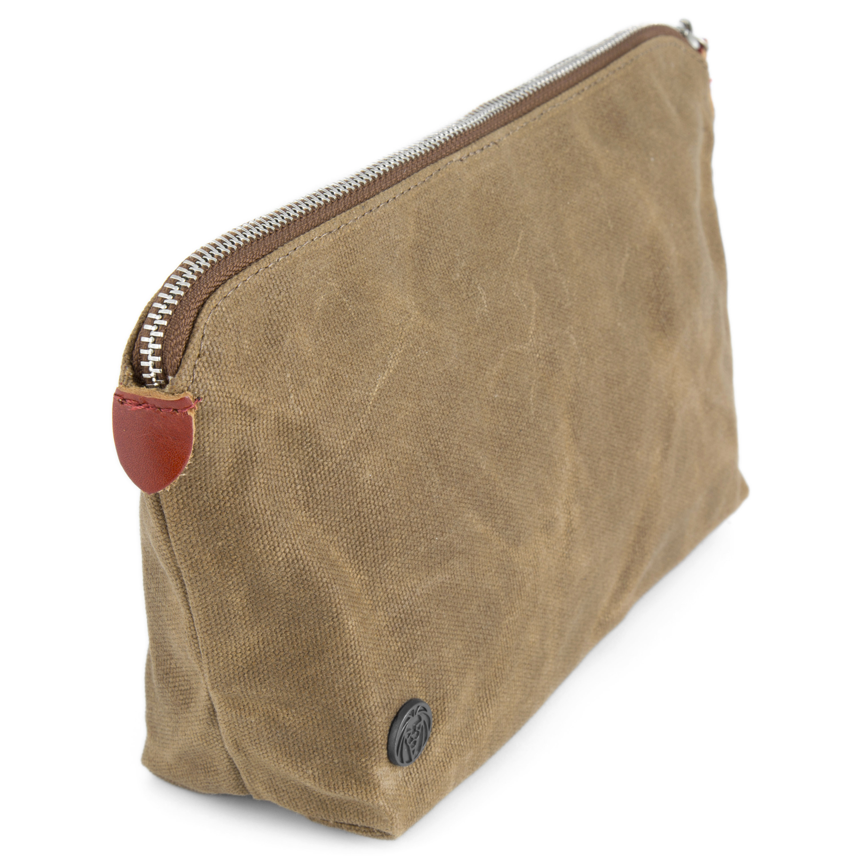 Khaki Drexel Voksbehandlet Kanvastoilettaske - 5