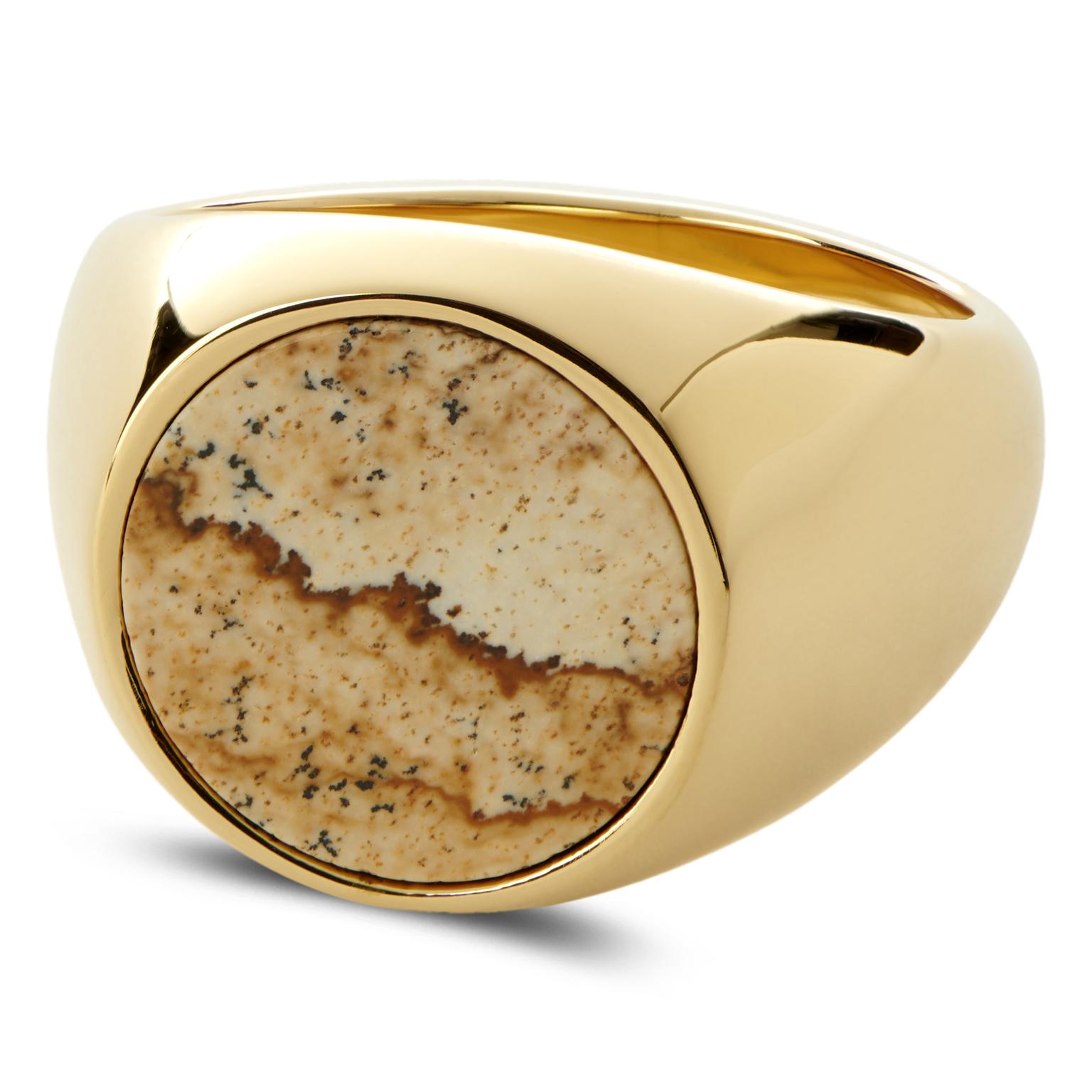 Lary Gold-Tone Makt Ring Lary Gold-Tone Makt Ring