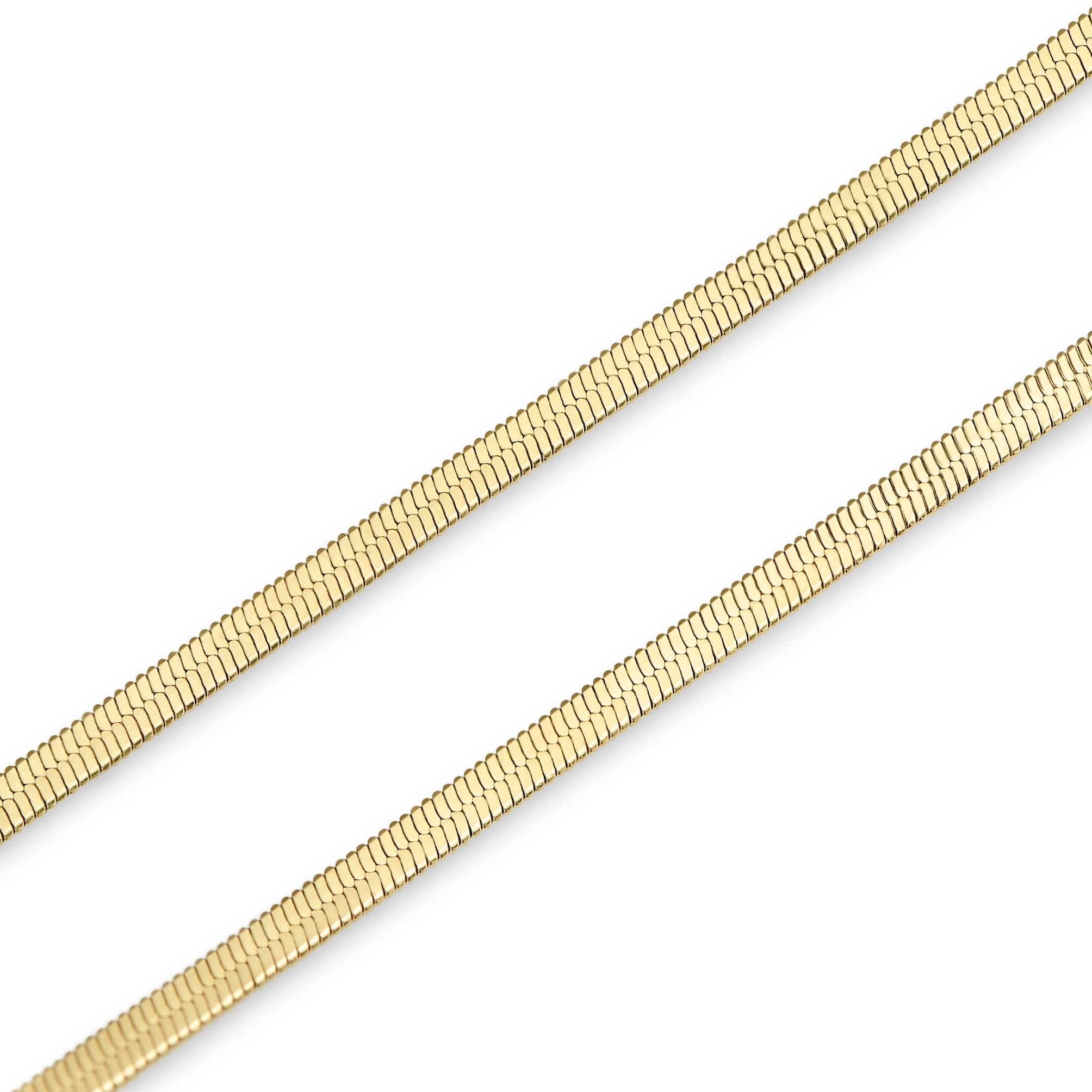 Essentials | Bracelet à chaîne en chevrons doré 2 mm - 4