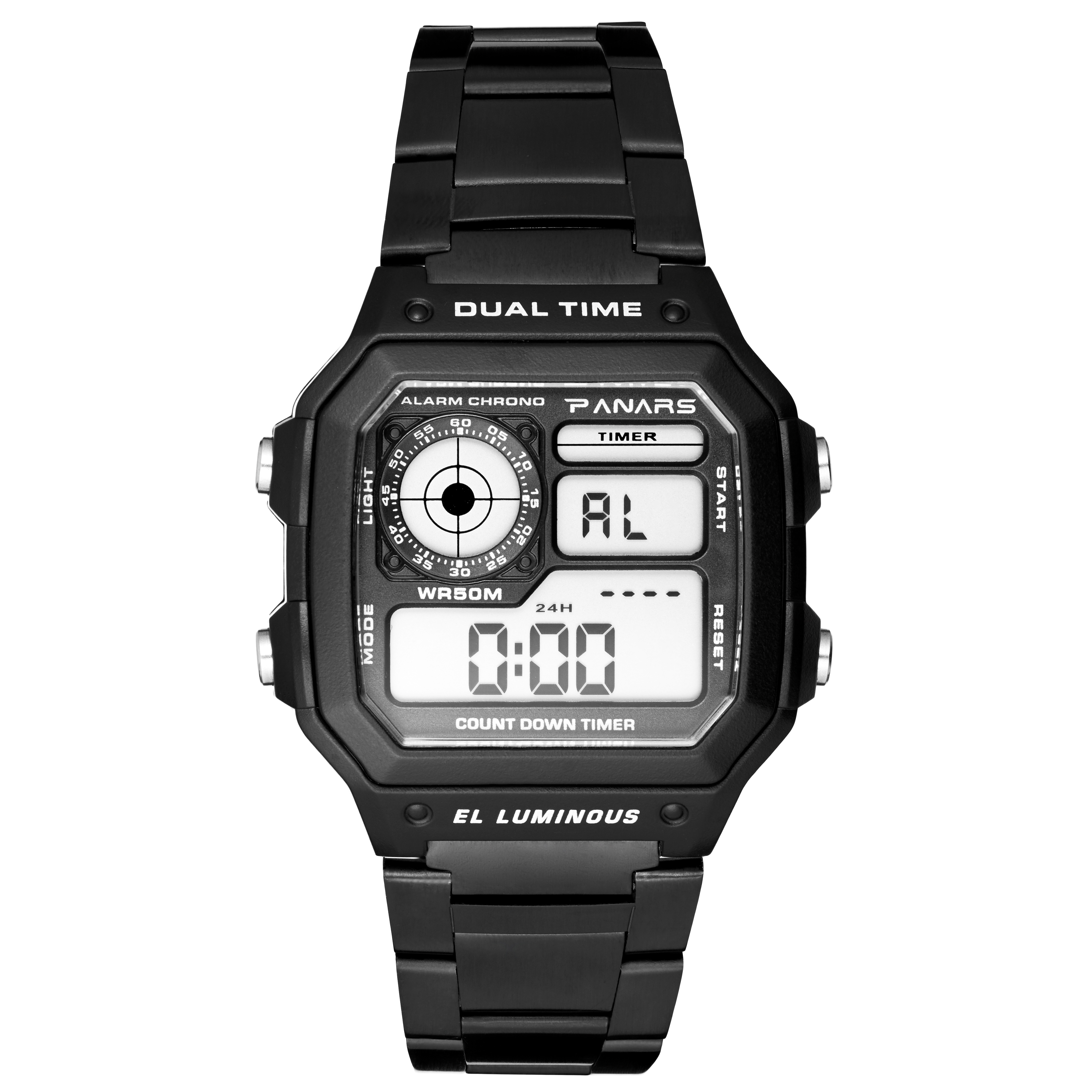 Schwarze Jeremy Digitaluhr - 1