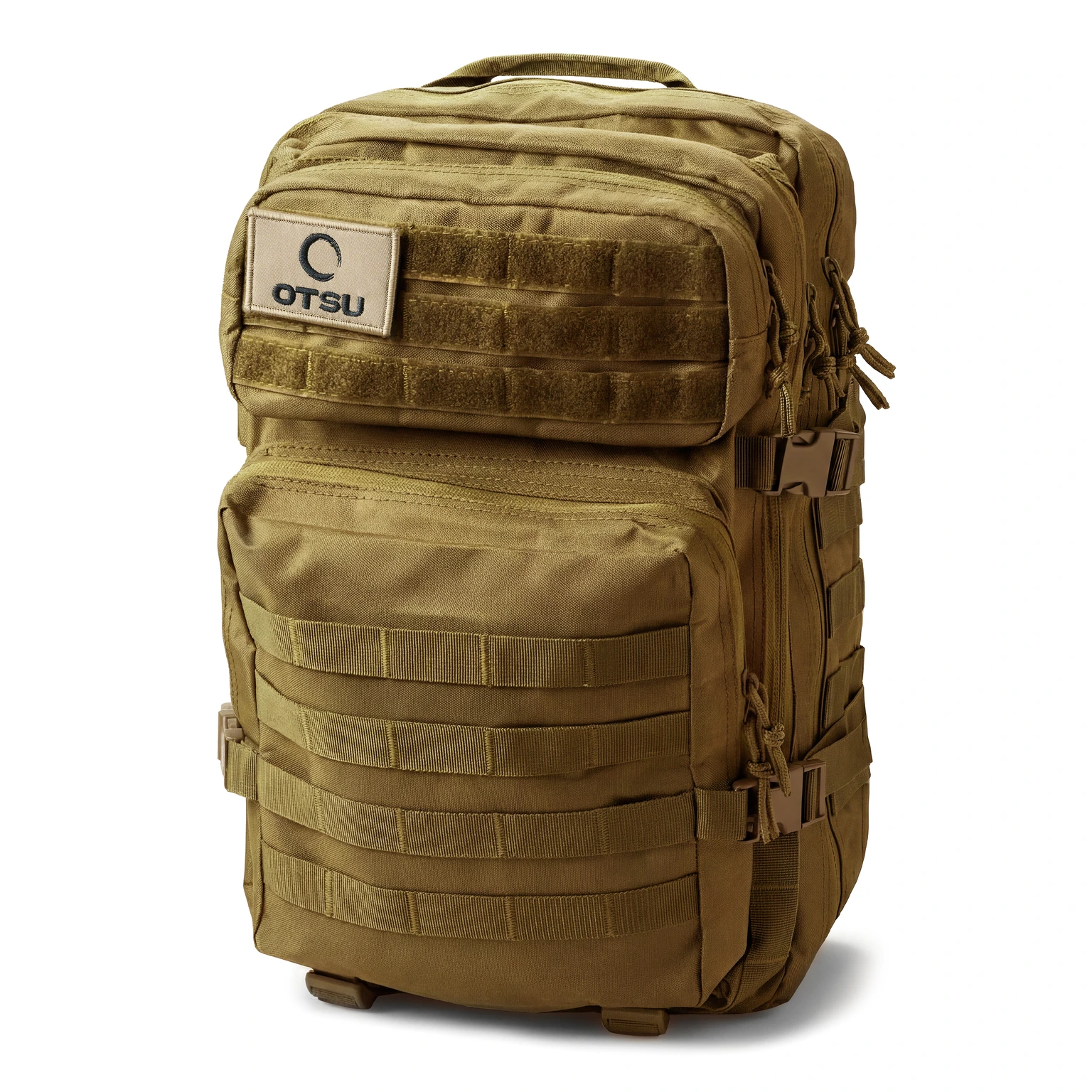 Expedition | Tan 40L Tactical Backpack with Patch Panel Expedition | Tan 40L Tactical Backpack with Patch Panel