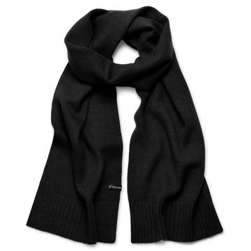 Kaleb | Black Merino Kane Scarf Kaleb | Black Merino Kane Scarf