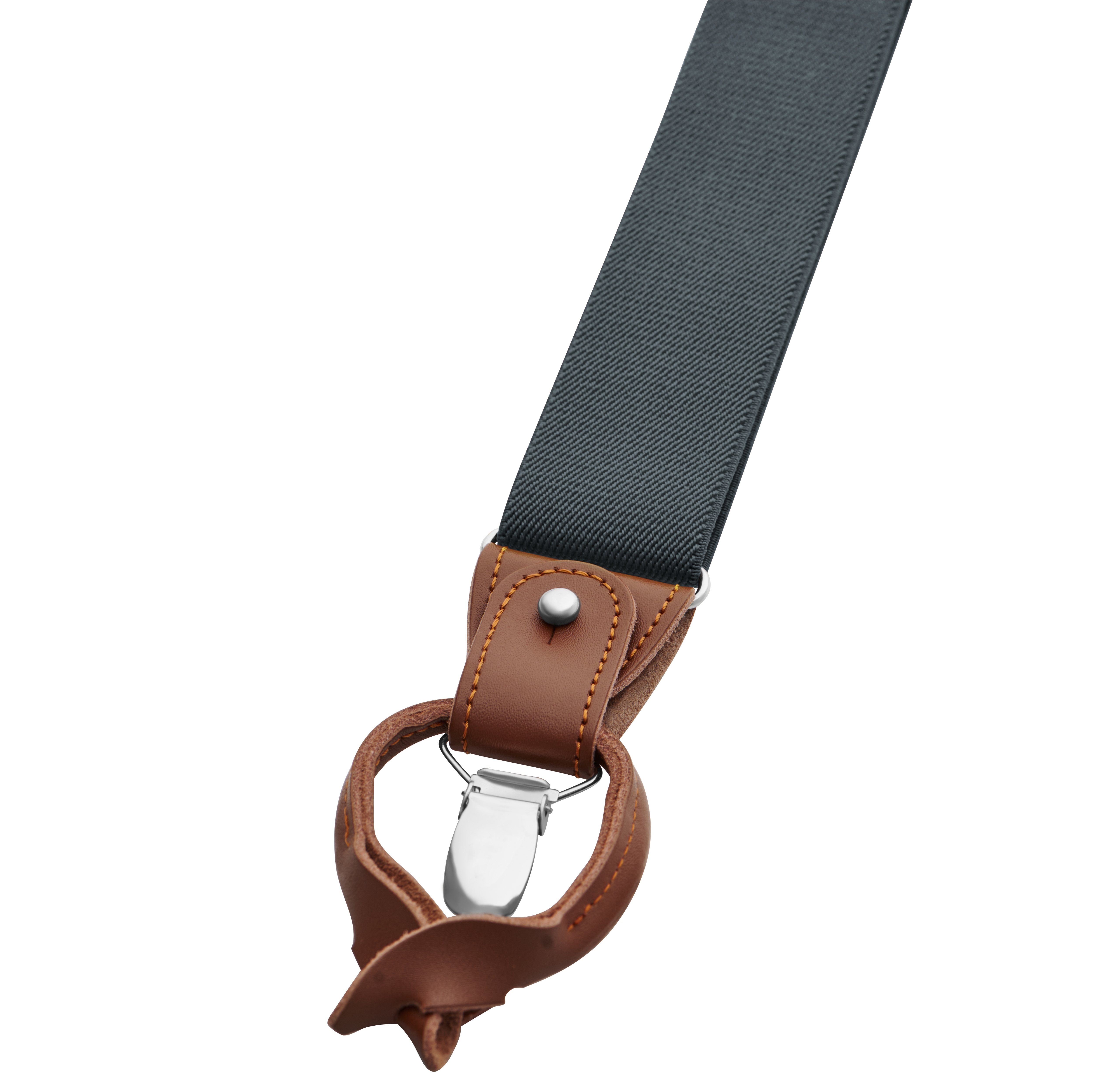 Vexel | Wide Dark Gray Convertible X-back Braces - 3