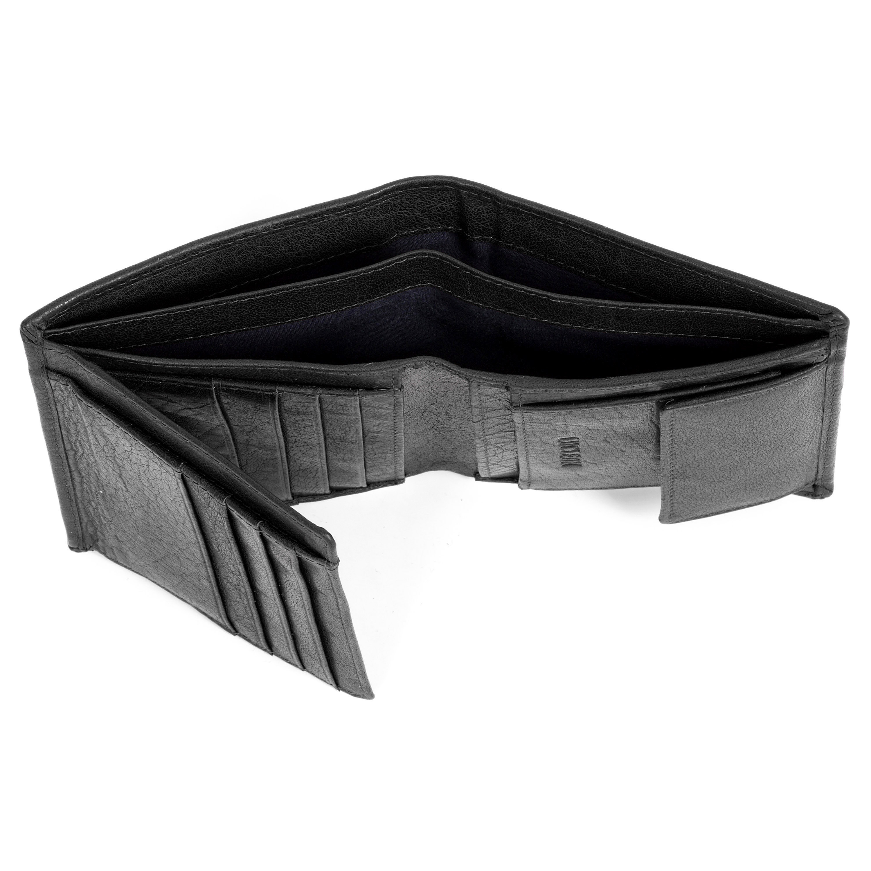 Μαύρο Δερμάτινο Πορτοφόλι Montreal Rustic RFID - 13