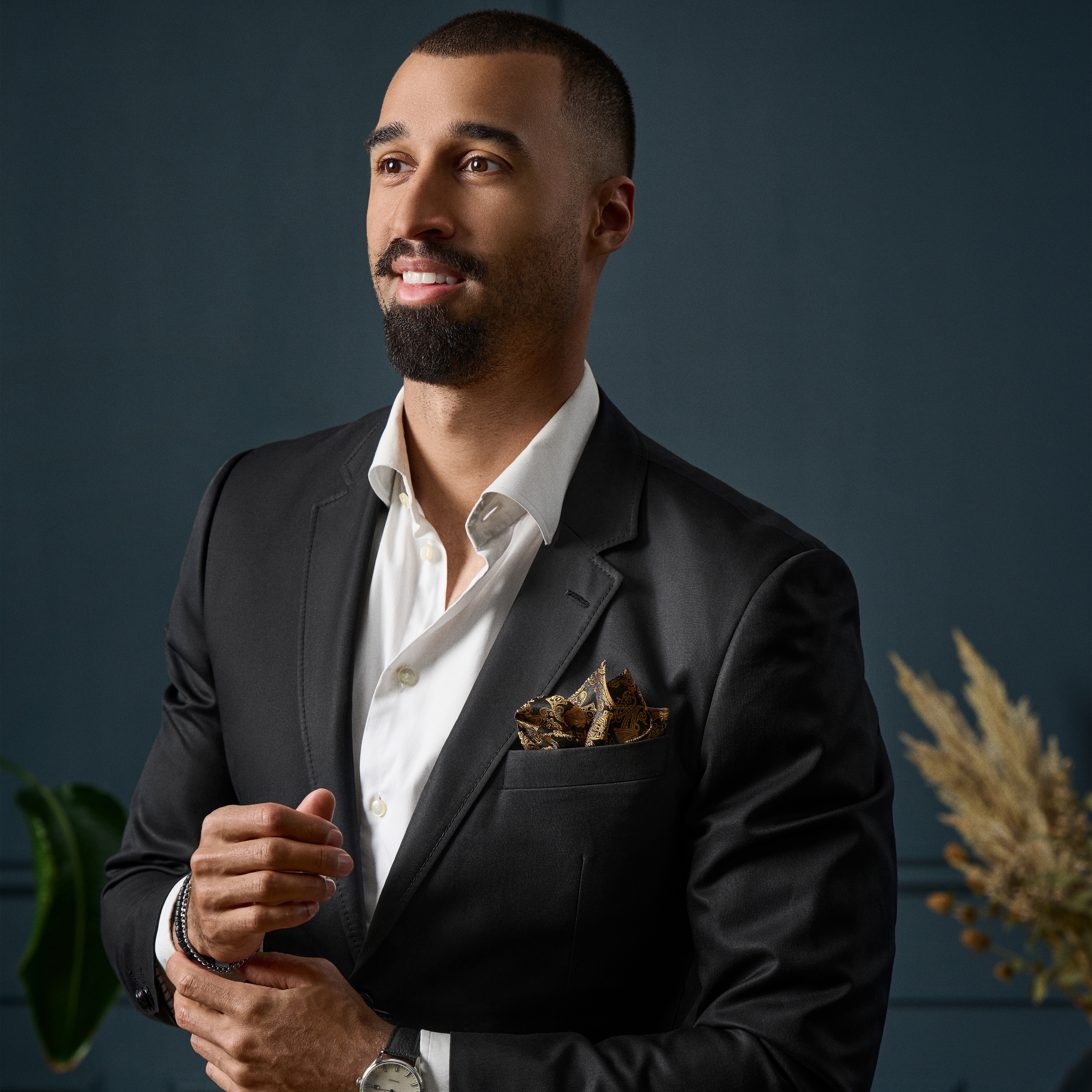 GULD & BRUN PAISLEY Silkelommeklud - 4