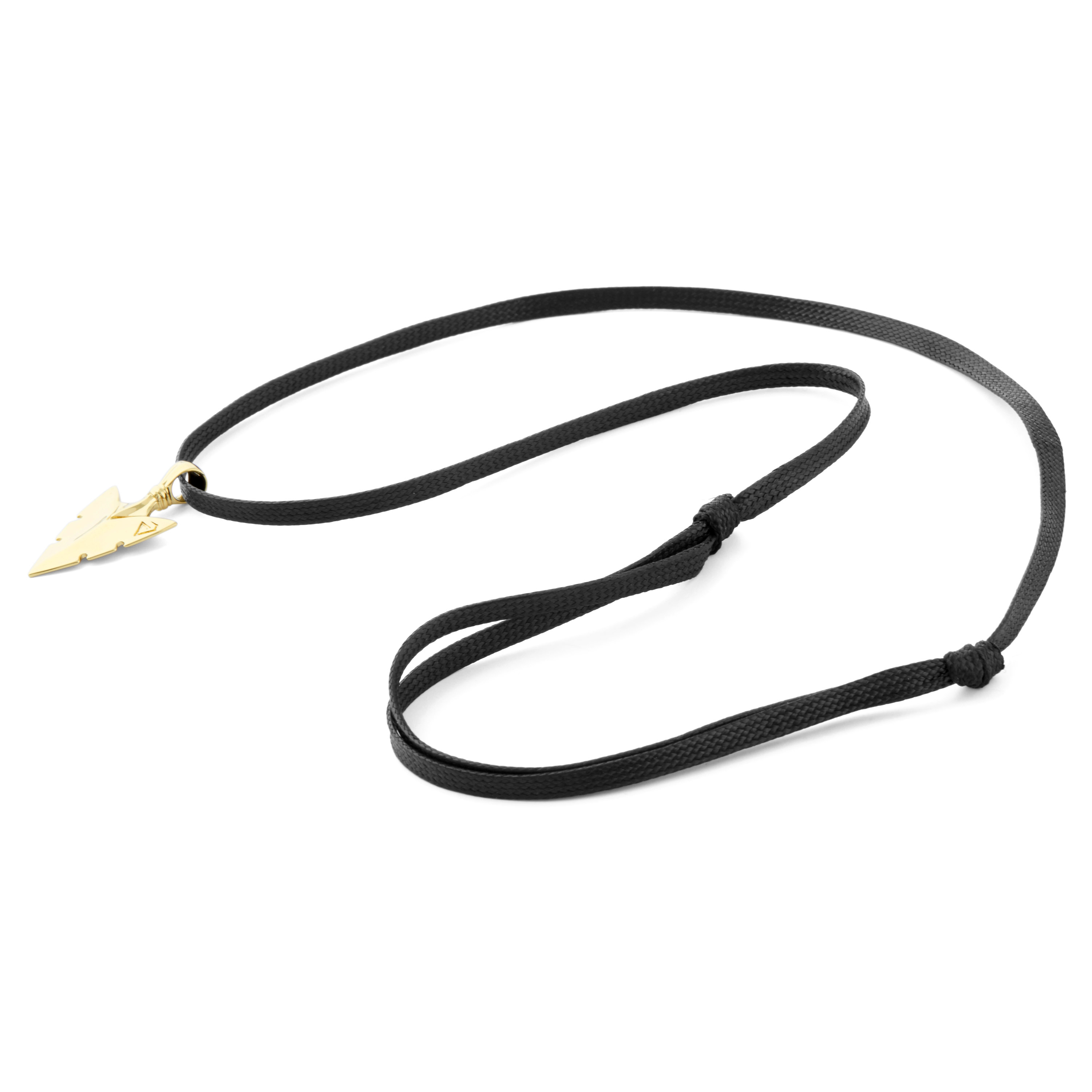 Goudvergulde 925 Zilveren Ketting met Tribal Speerpunt - 4