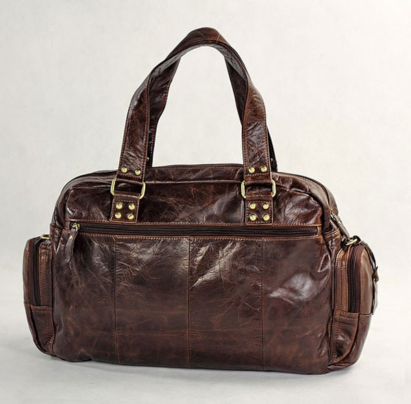 Wisel Dark Brown Leather Bag - 5