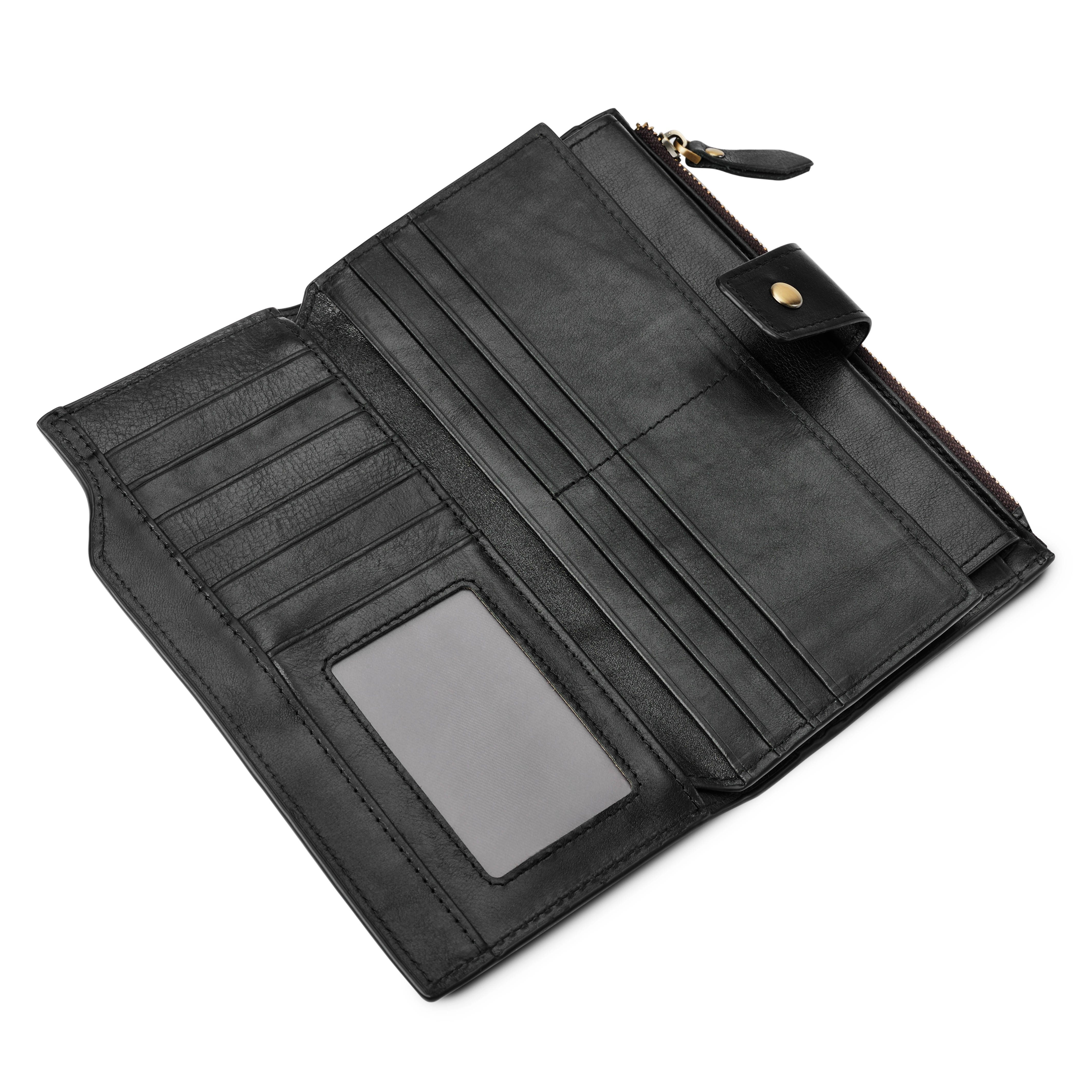 Sort RFID-skinnlommebok - 4