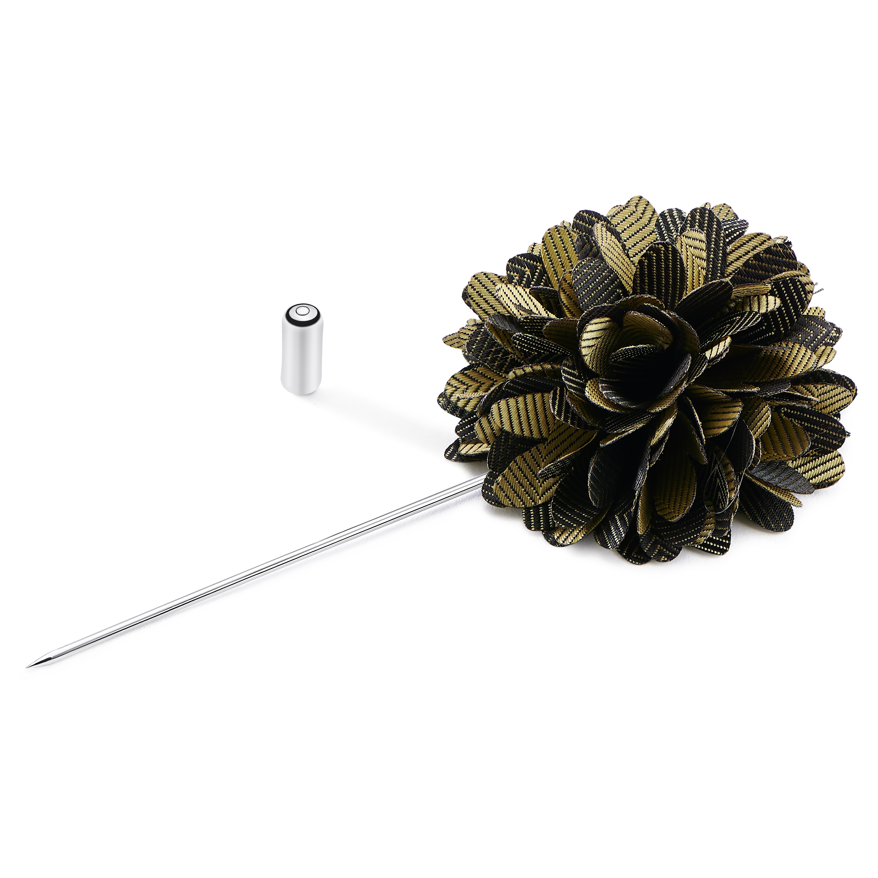 Magnolia | Mustard Yellow Flower Lapel Pin - 2