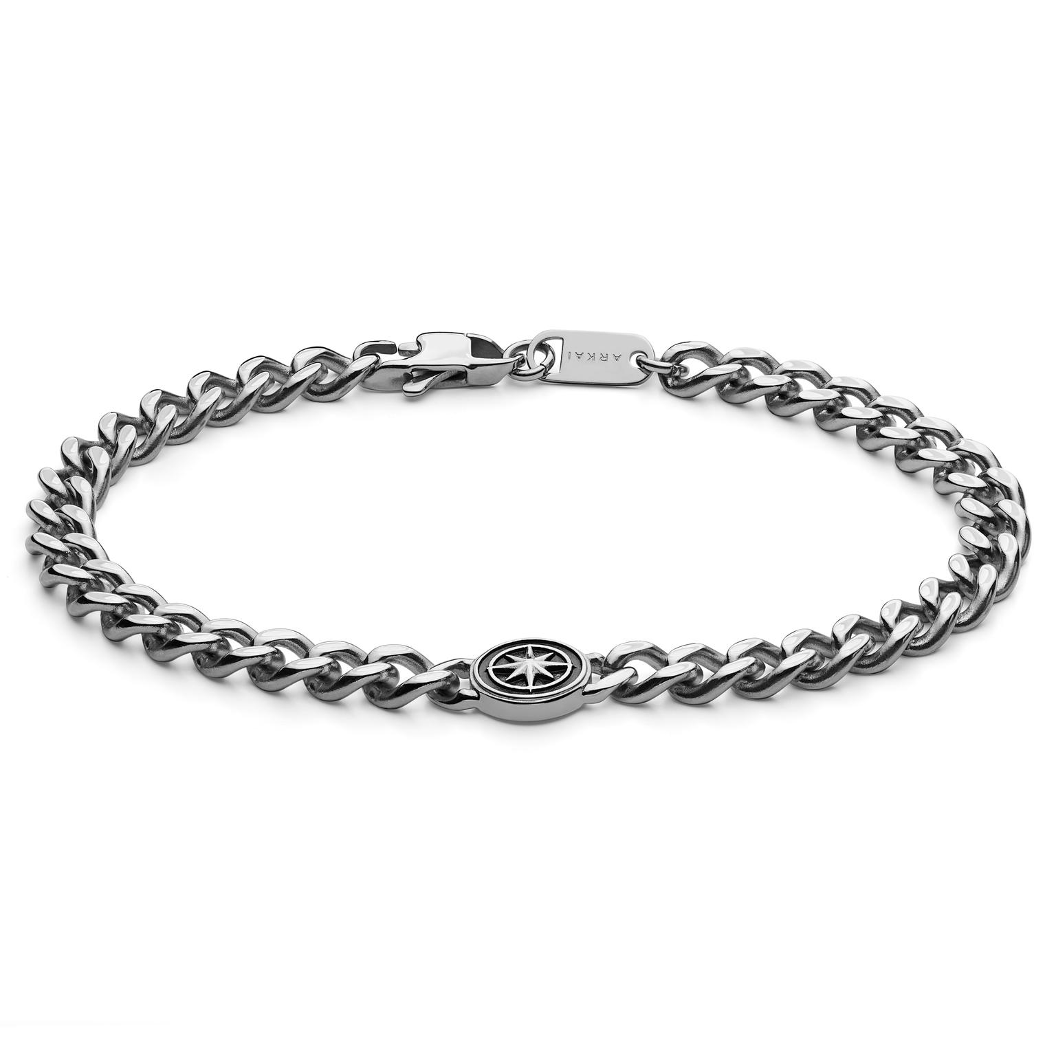 Atlas | Silver-tone Steel North Star Bracelet Atlas | Silver-tone Steel North Star Bracelet