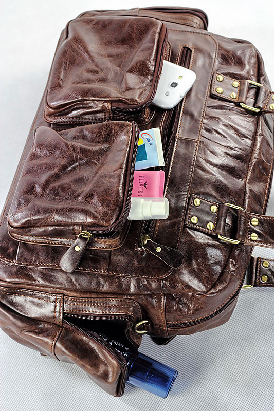 Wisel Dark Brown Leather Bag - 2