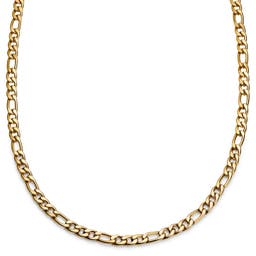 Essentials | 8 mm Gold-tone Figaro Chain Necklace